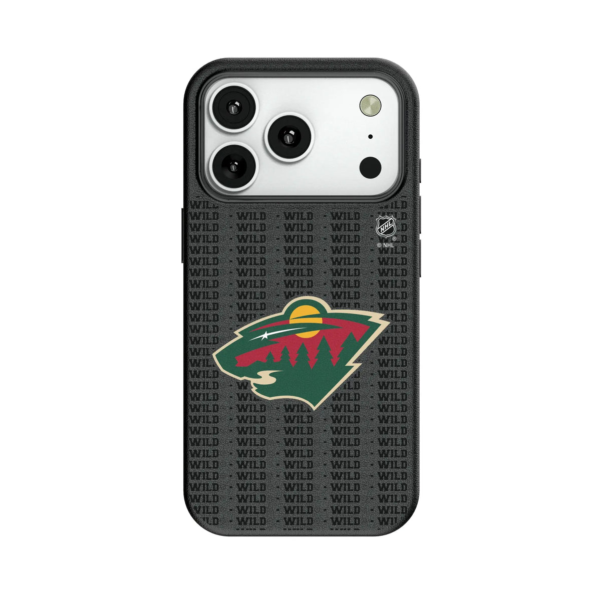 Minnesota Wild Text Backdrop MagSafe Compatible Phone Case for Apple iPhone 12