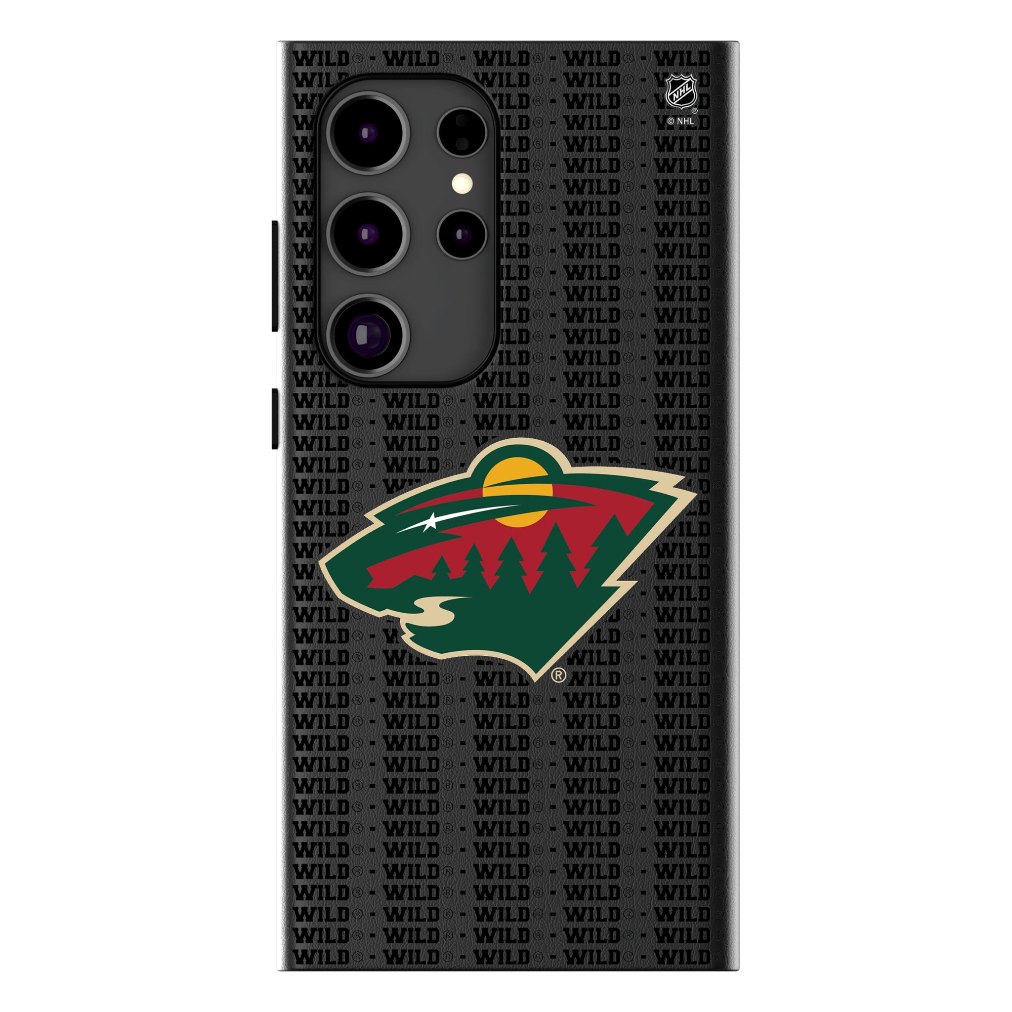 Minnesota Wild Text Backdrop MagSafe Compatible Phone Case for Samsung Galaxy 16