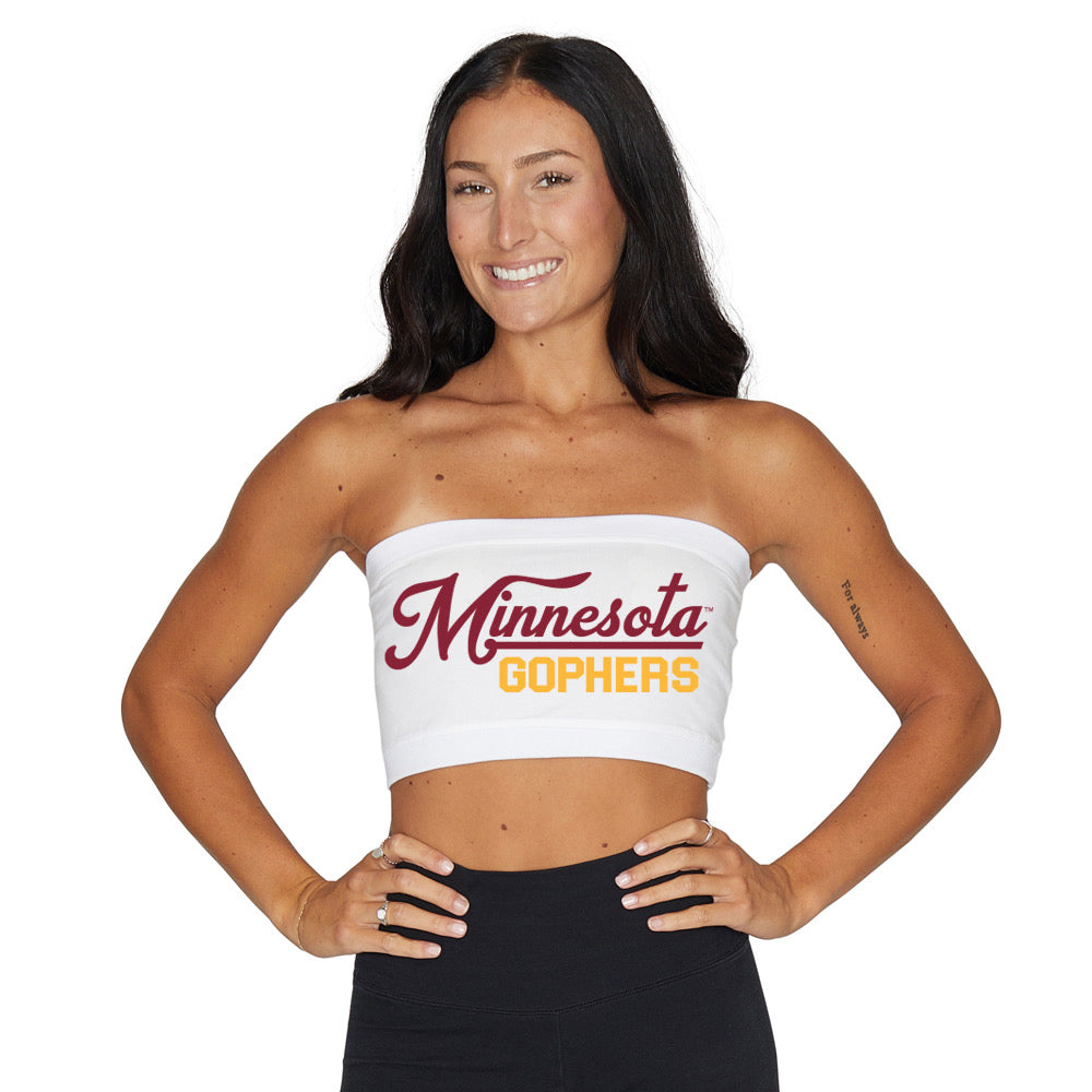 Minnesota White Bandeau Top | lojobands