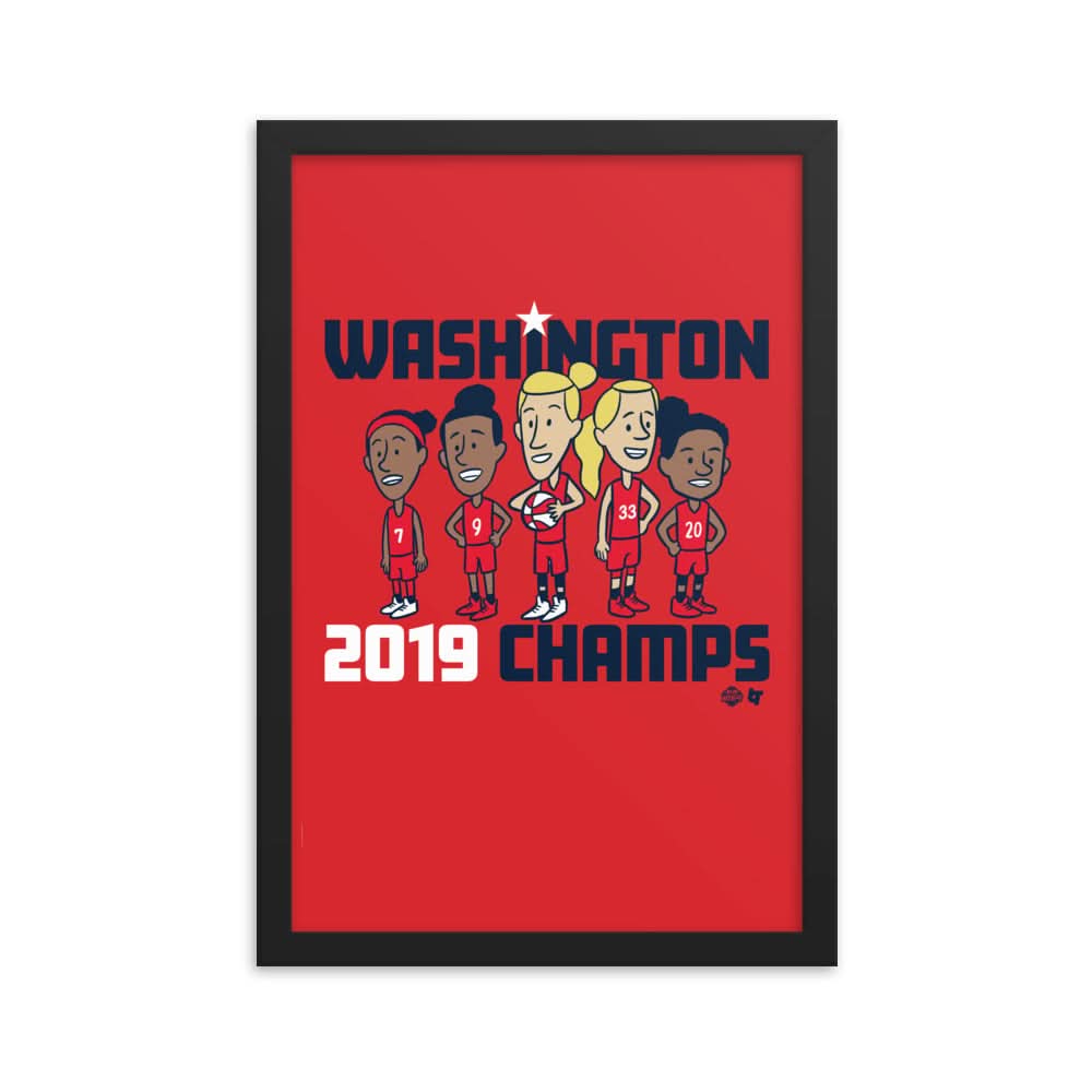 Washington 2019 Champs Framed Print 1