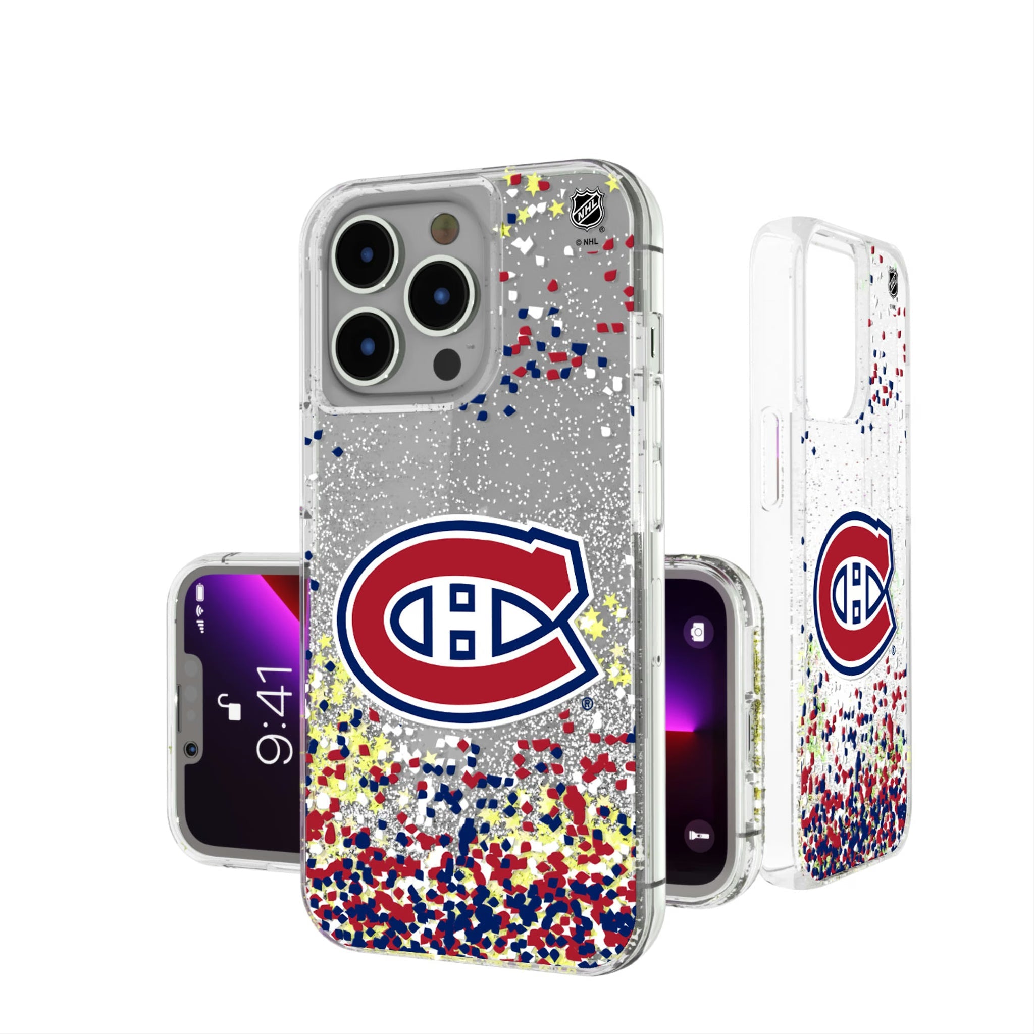 Montreal Canadiens Confetti Glitter Phone Case 13