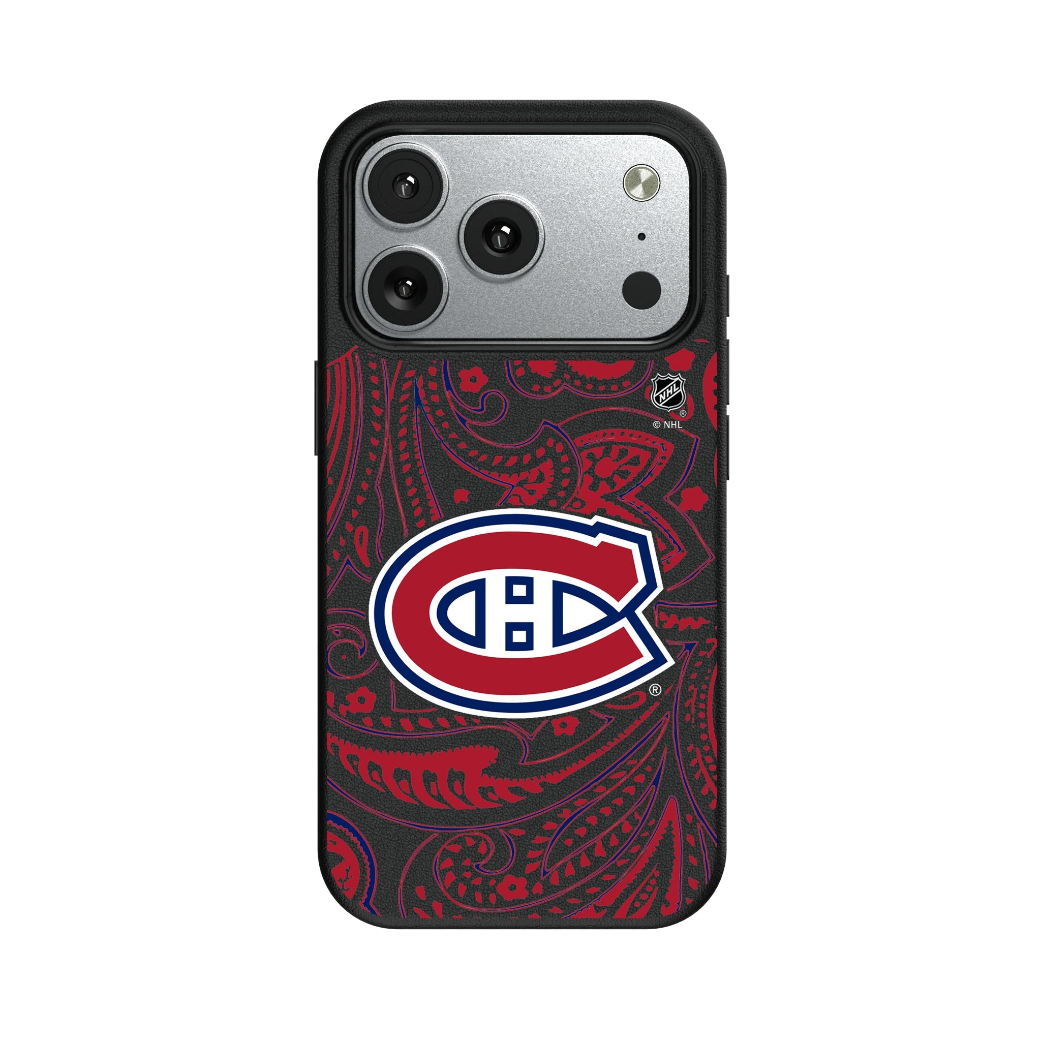Montreal Canadiens Paisley MagSafe Compatible Phone Case for Apple iPhone 9