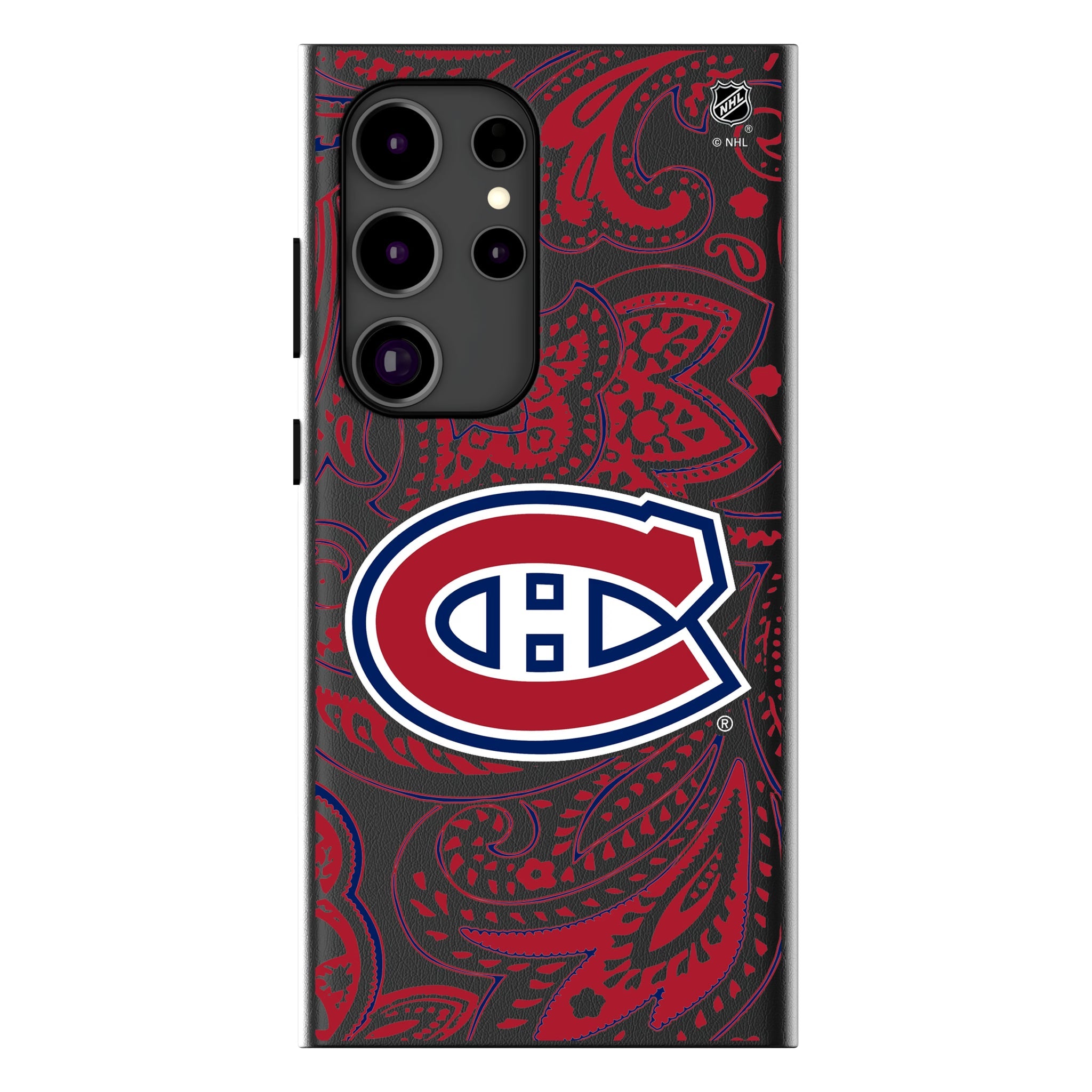 Montreal Canadiens Paisley MagSafe Compatible Phone Case for Samsung Galaxy 12