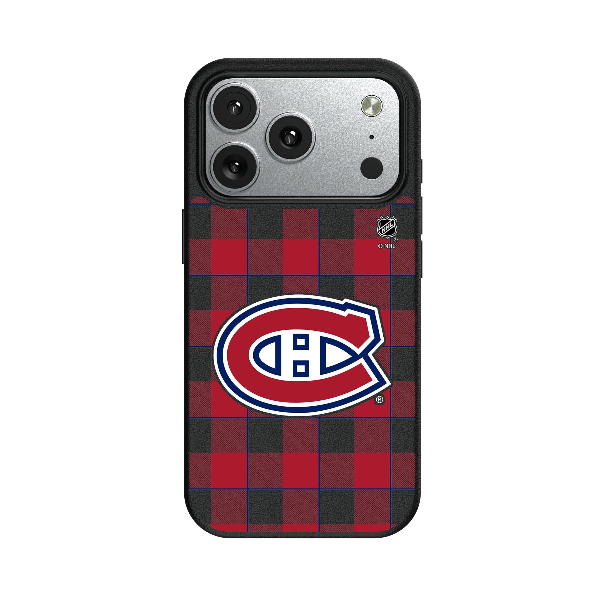 Montreal Canadiens Plaid MagSafe Compatible Phone Case for Apple iPhone 9