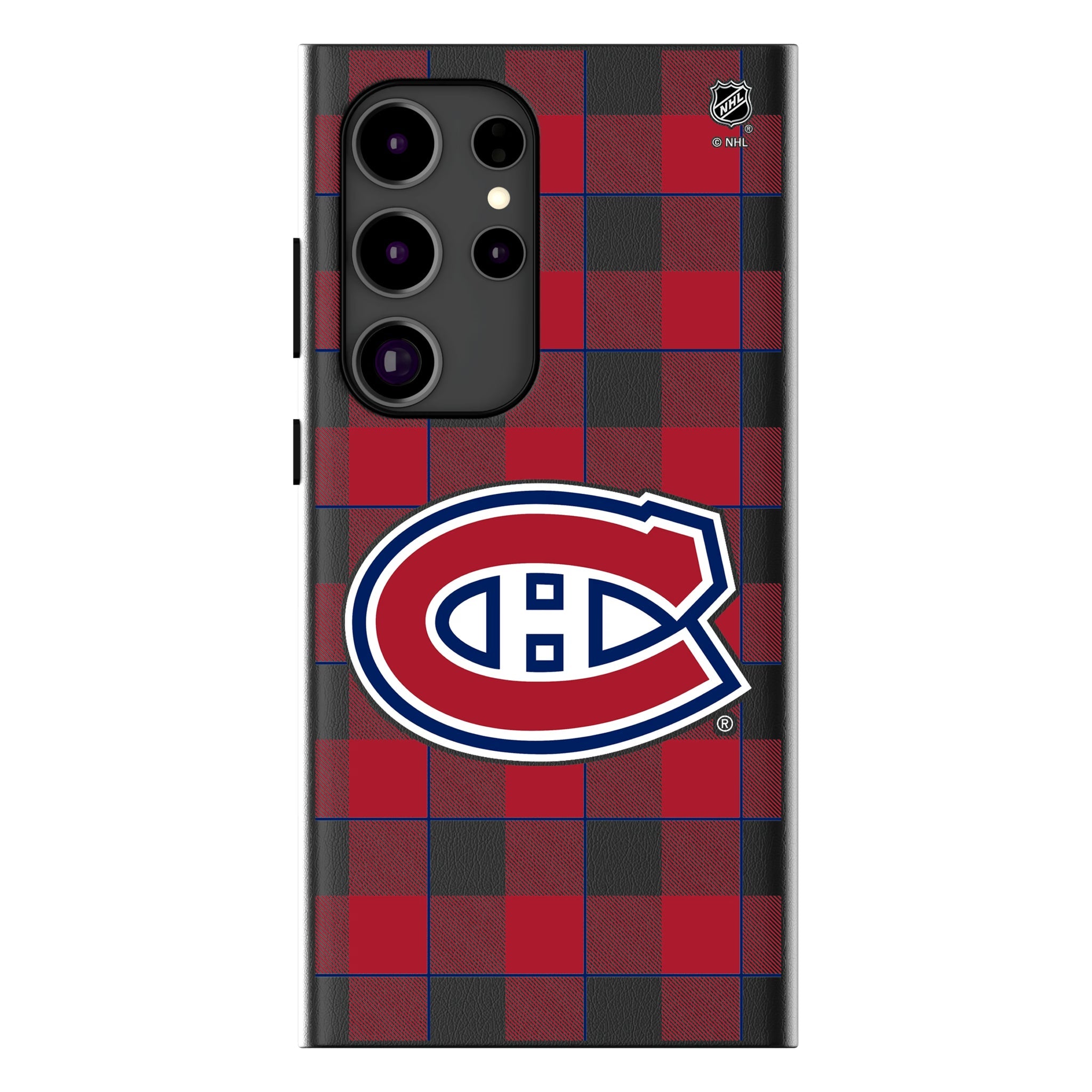 Montreal Canadiens Plaid MagSafe Compatible Phone Case for Samsung Galaxy 10