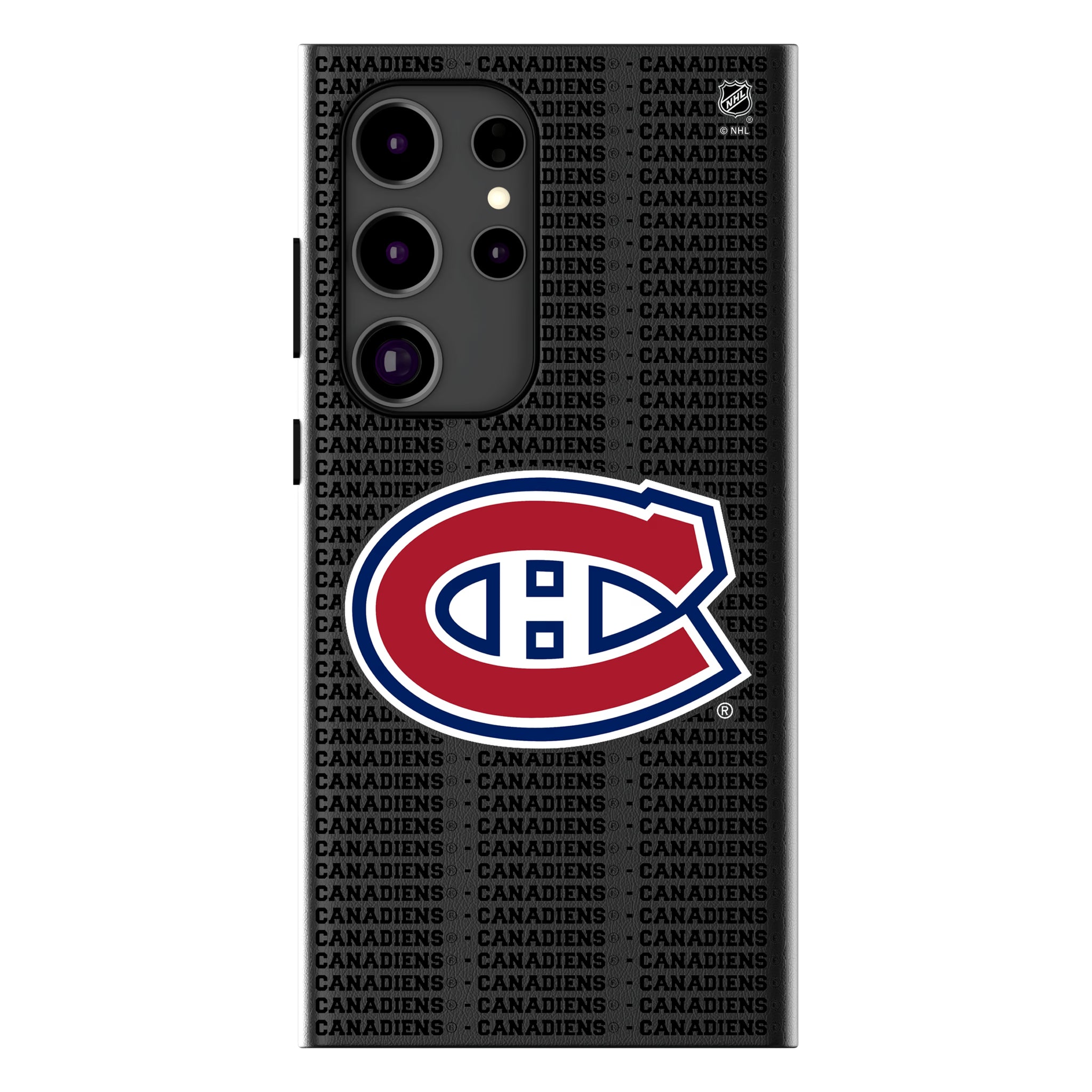 Montreal Canadiens Text Backdrop MagSafe Compatible Phone Case for Samsung Galaxy 15