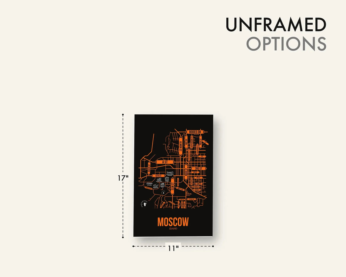 Moscow, Idaho street map 11