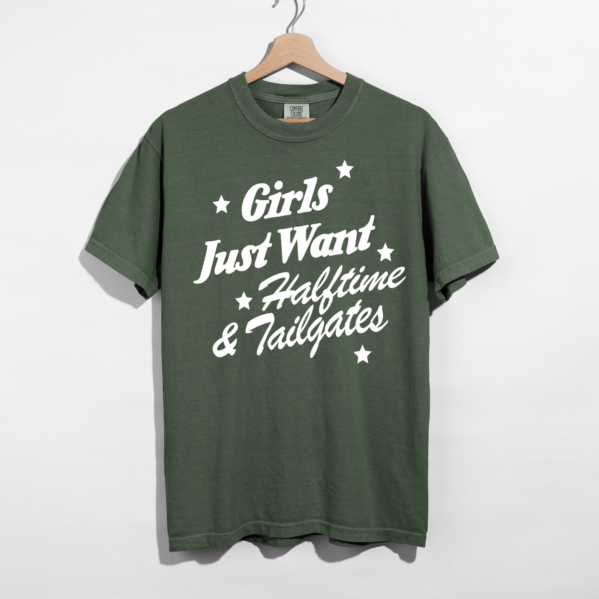 Girls Just Want Halftime & Tailgates Graphic Tee | Football Game Day Shirt 5