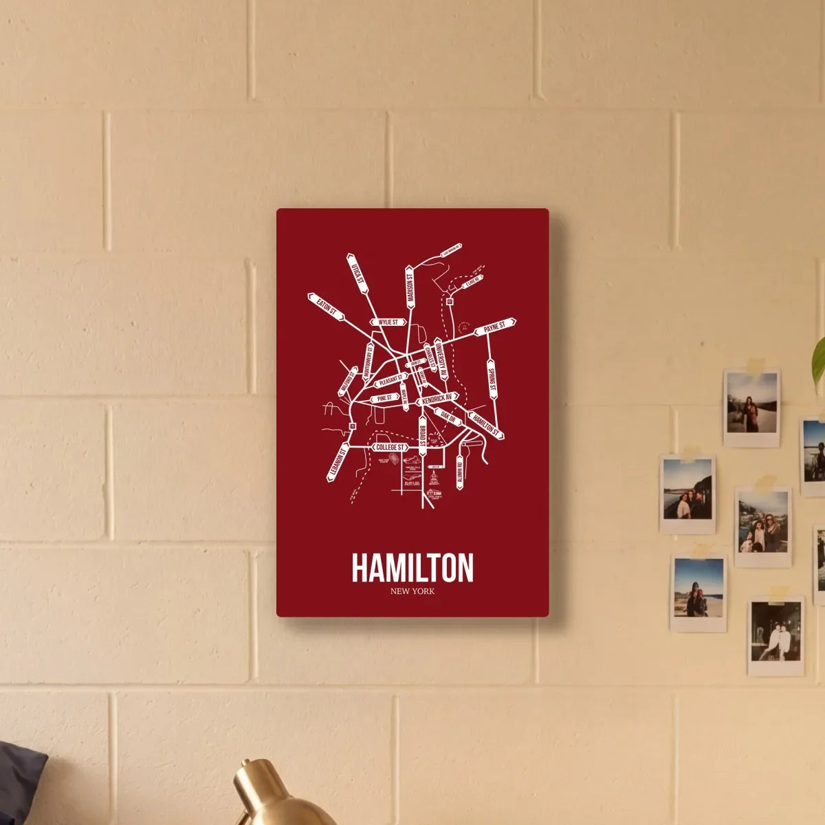 Hamilton, New York street map 4