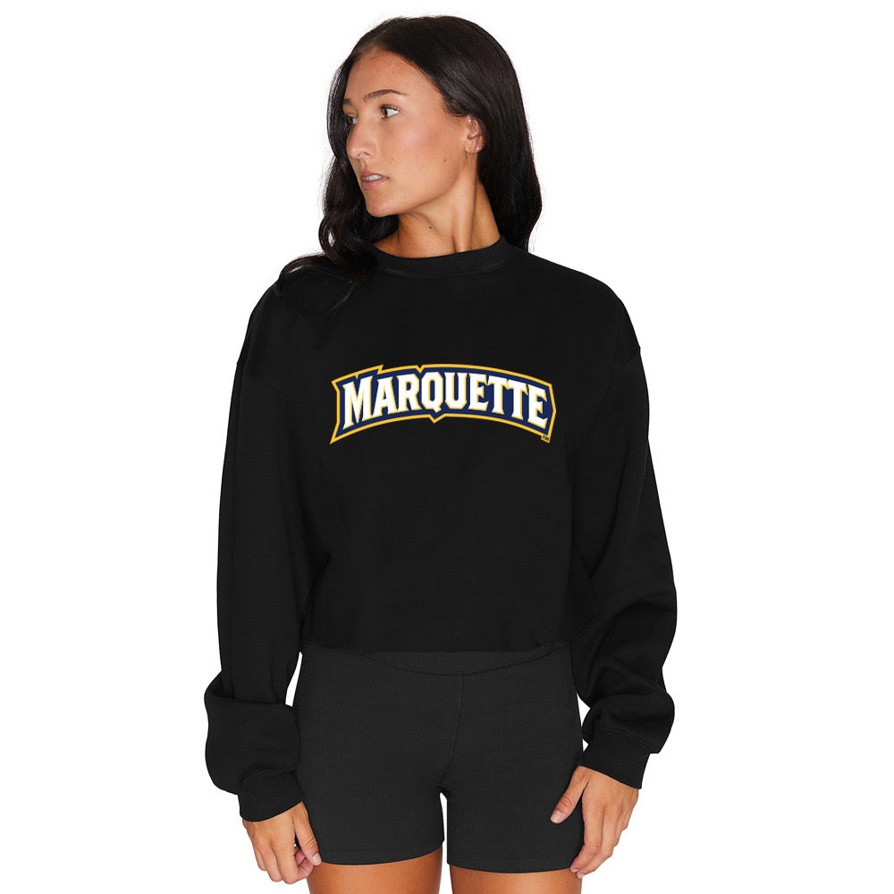 Marquette Black Crewneck | lojobands