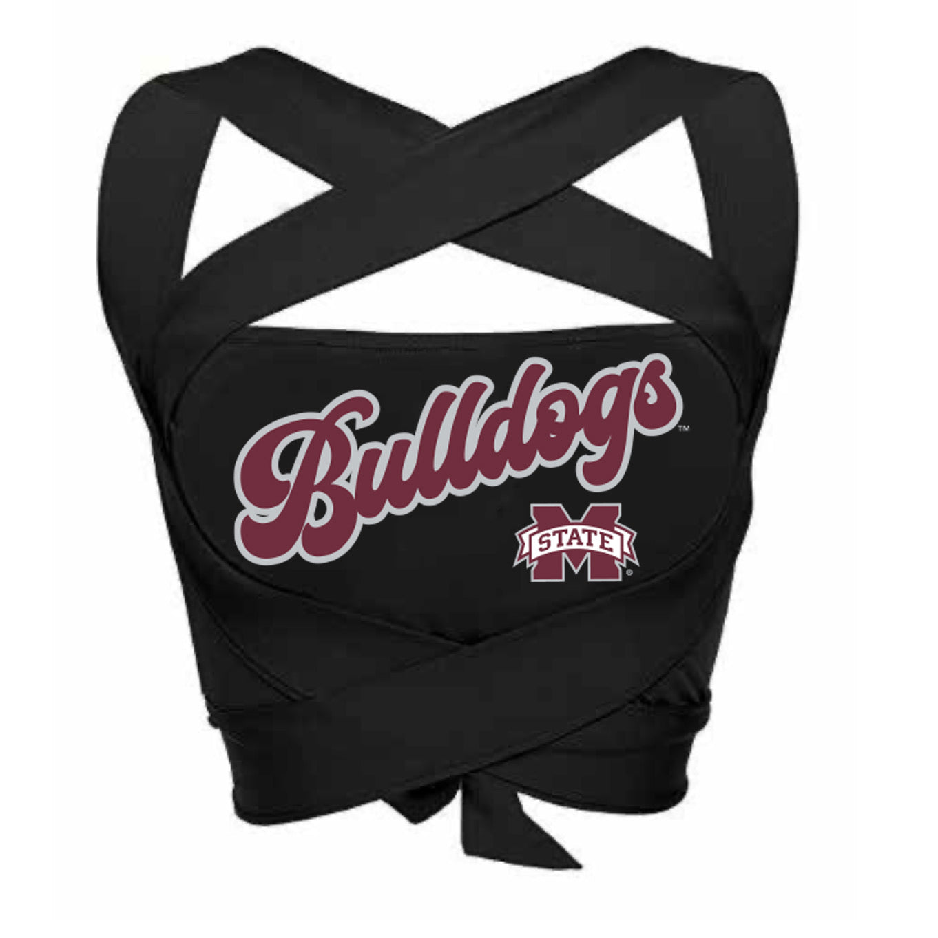 Mississippi State Black Multi Way Bandeau Top | lojobands 3