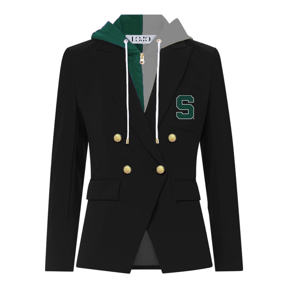 Michigan State Hooded Blazer Jacket | lojobands 10