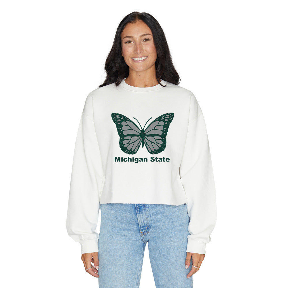 Michigan State Butterfly Crewneck | lojobands