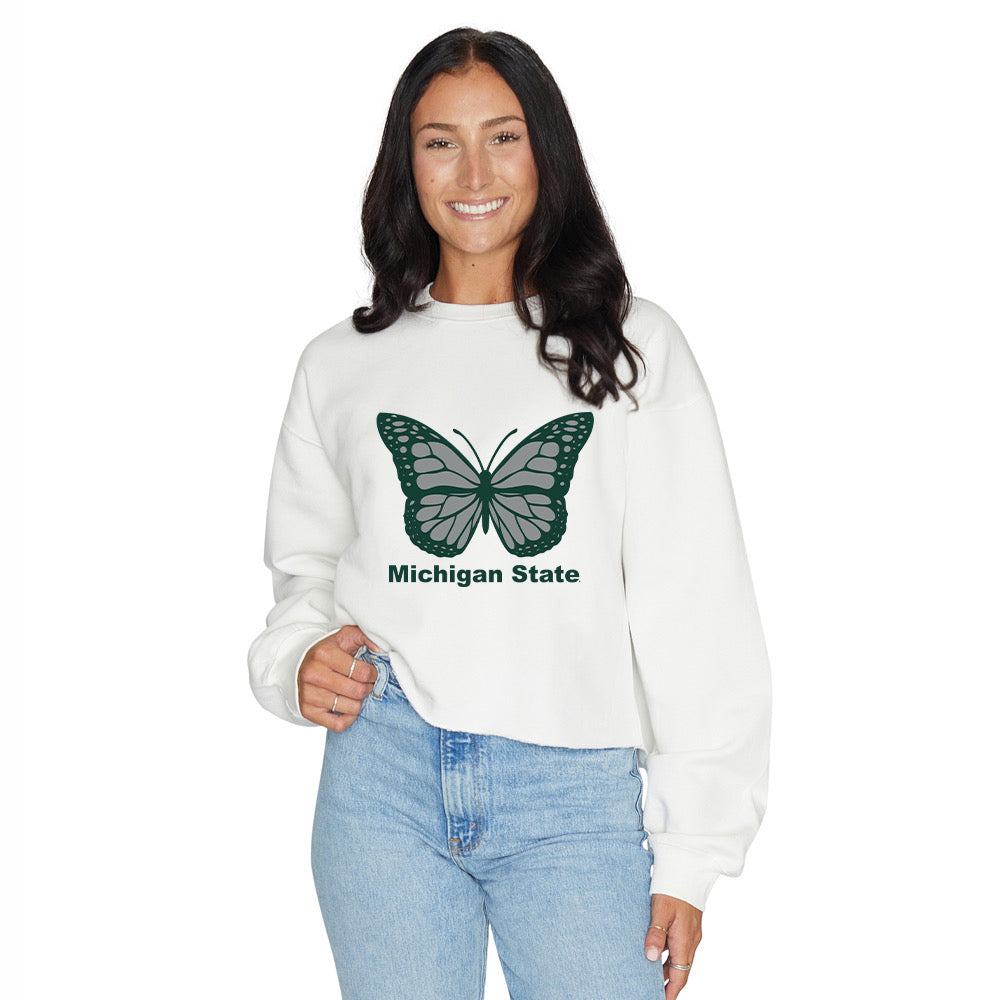 Michigan State Butterfly Crewneck | lojobands