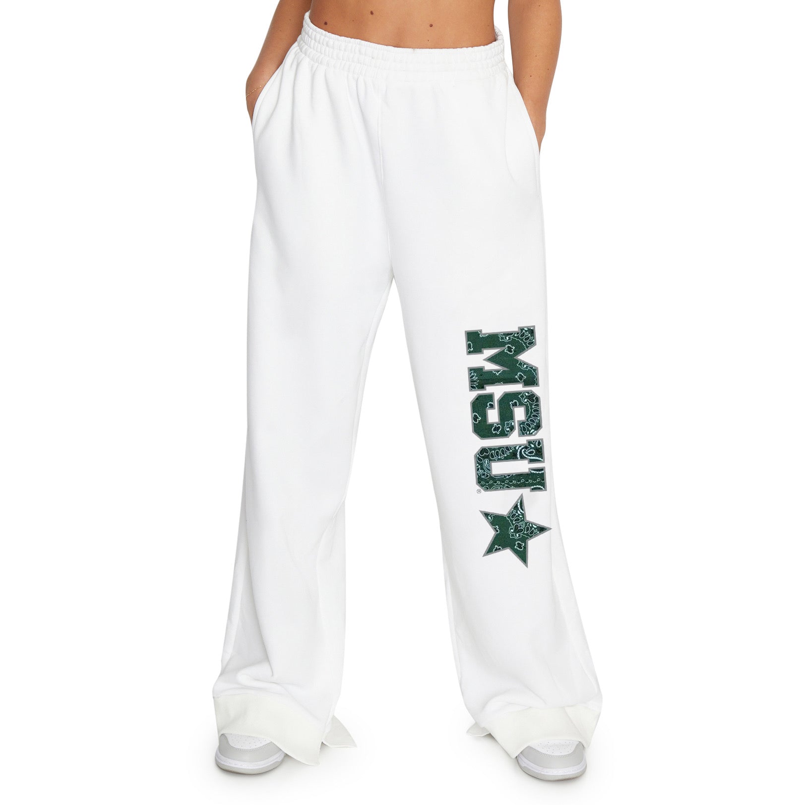 Michigan State Bandana Flare Sweatpants | lojobands