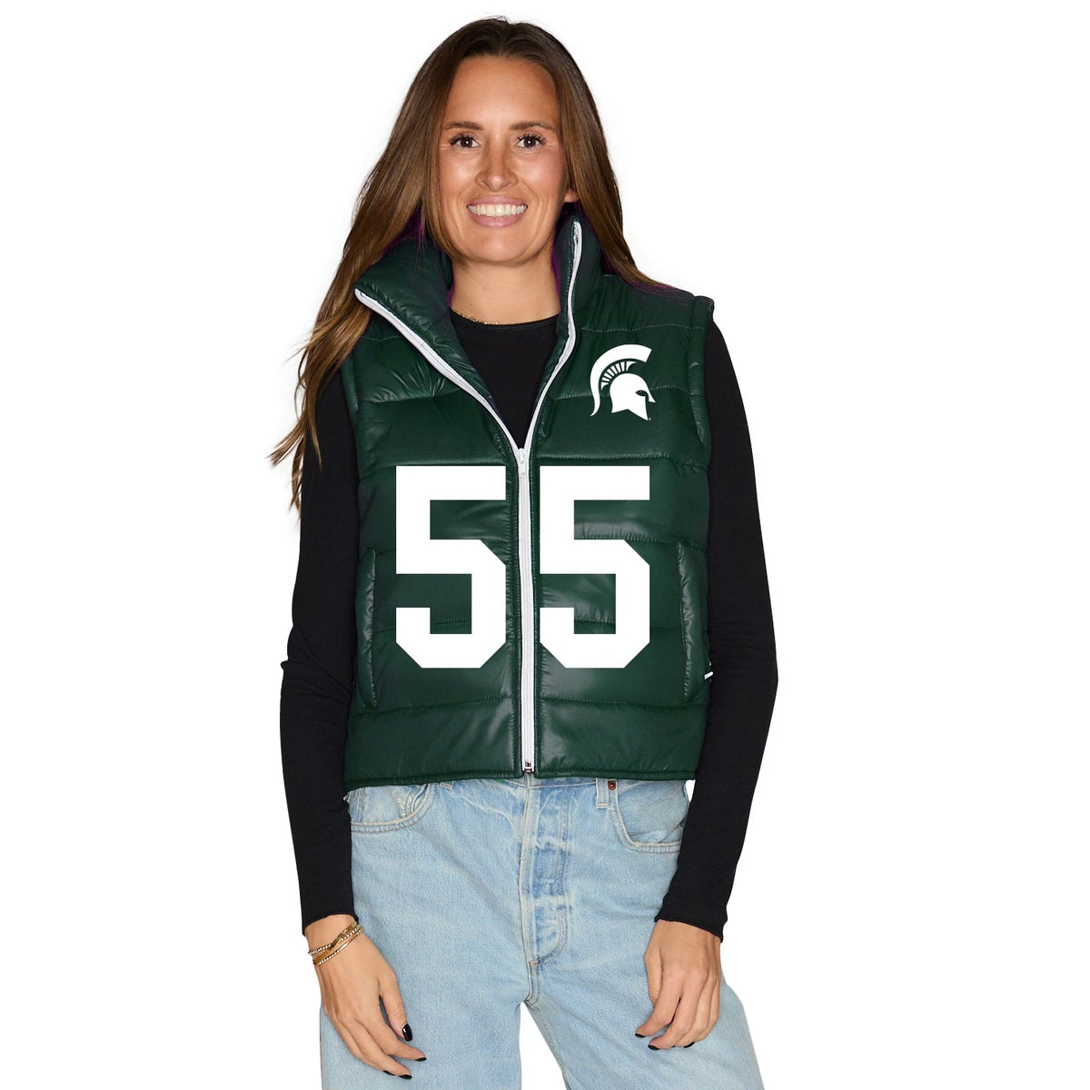 Michigan State Puffer Vest | lojobands 1