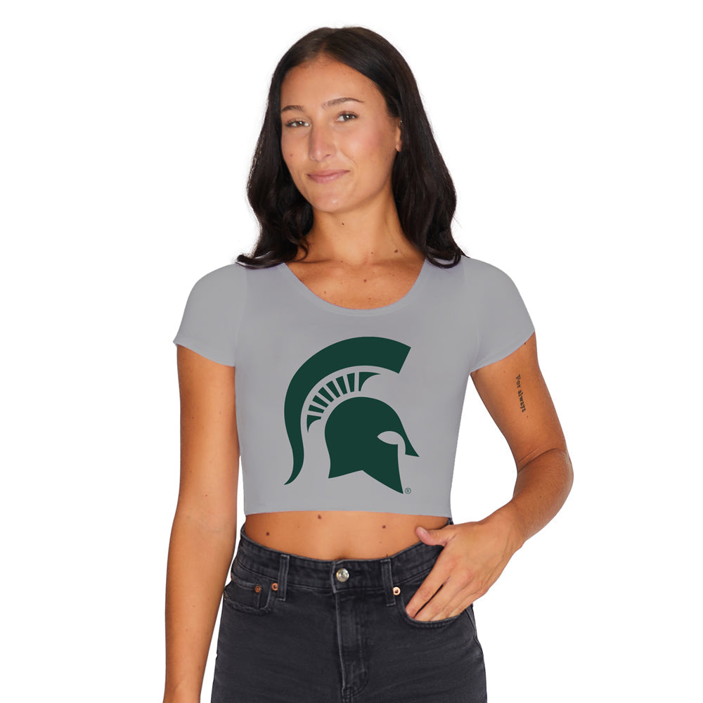 Michigan State Gray Babydoll Tee | lojobands