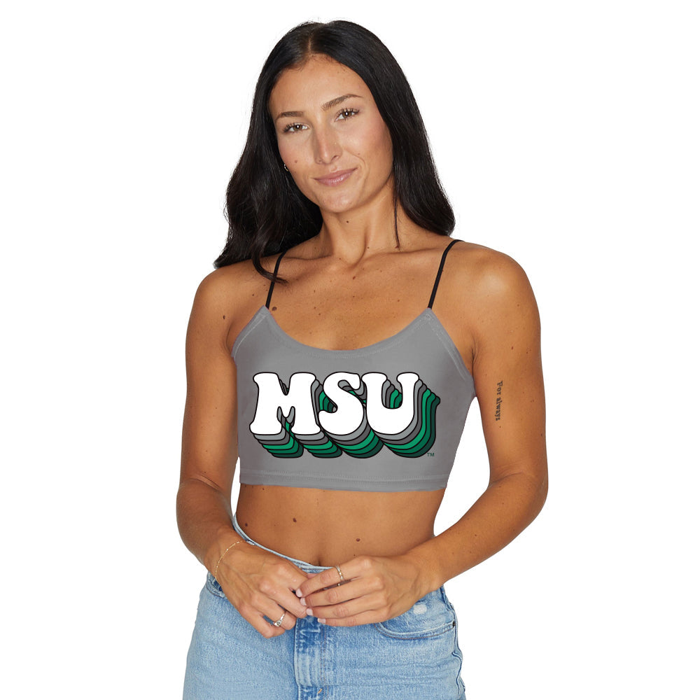 Michigan State Gray Spaghetti Tank | lojobands