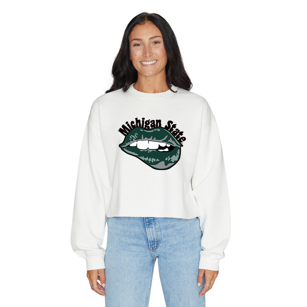 Michigan State Lips Crewneck | lojobands