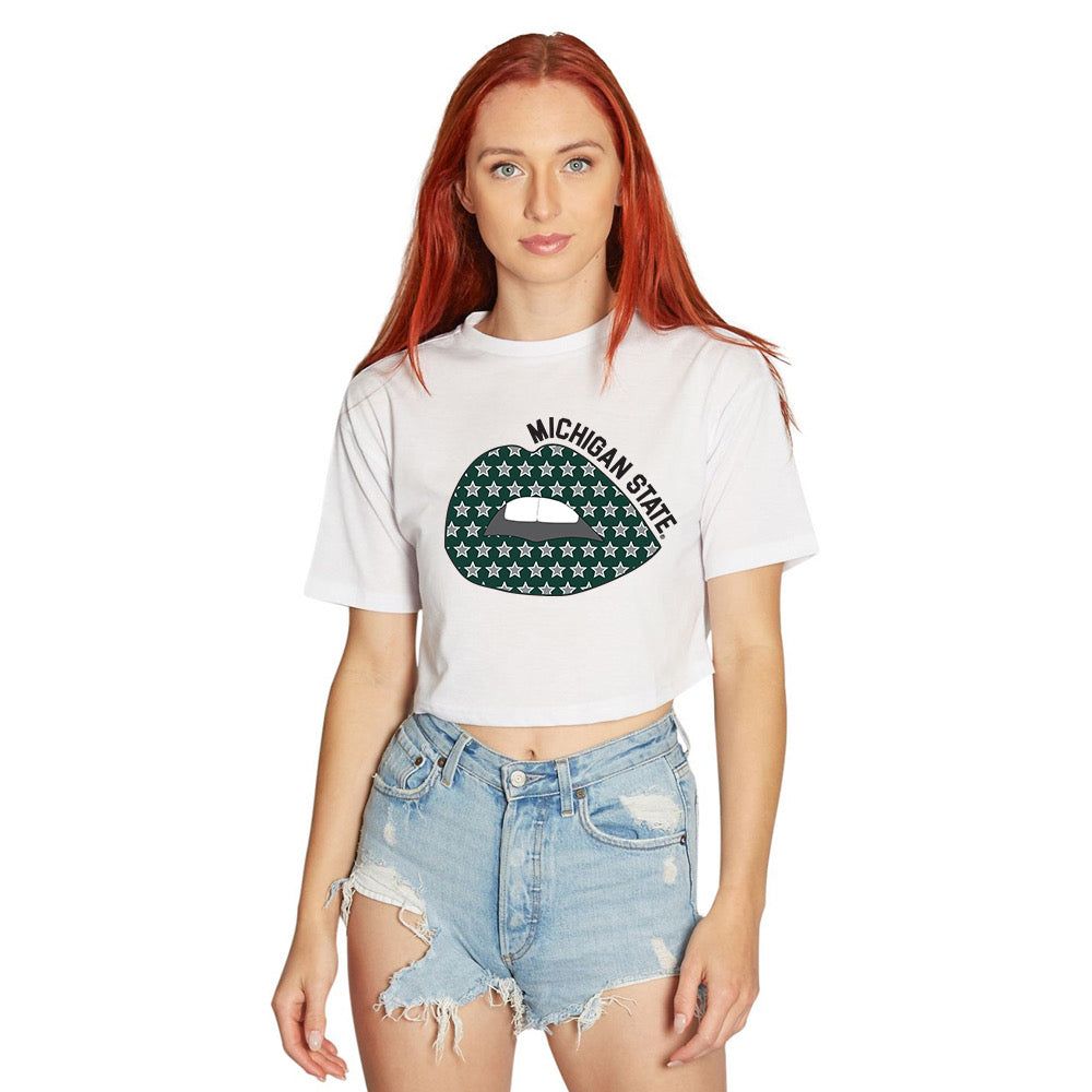 Michigan State Starry Lips Tee | lojobands