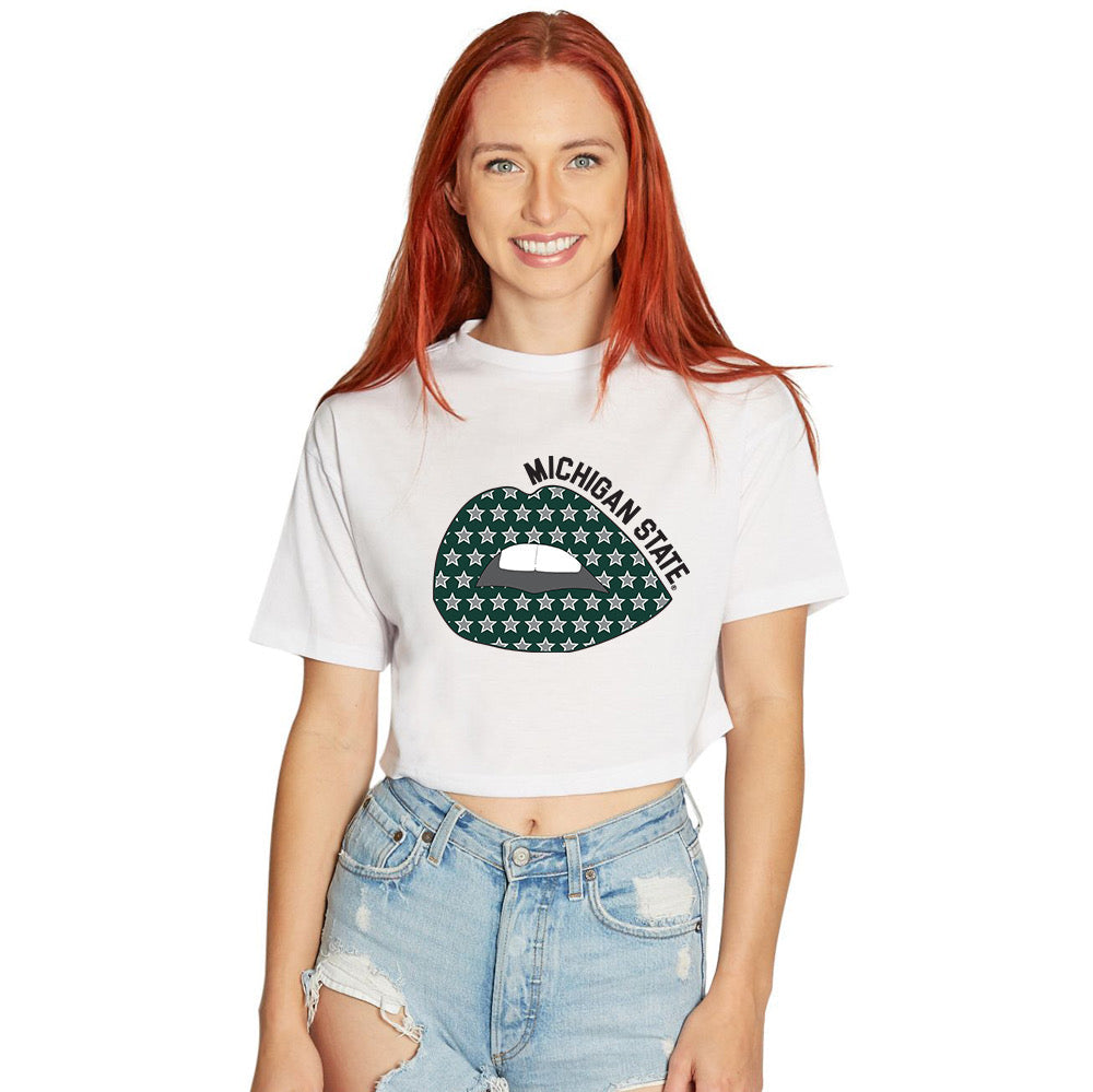 Michigan State Starry Lips Tee | lojobands