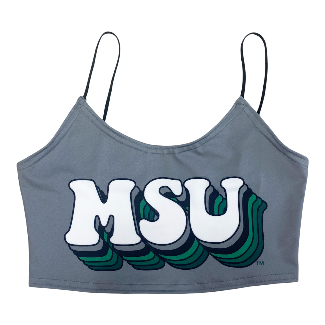Michigan State Gray Spaghetti Tank | lojobands