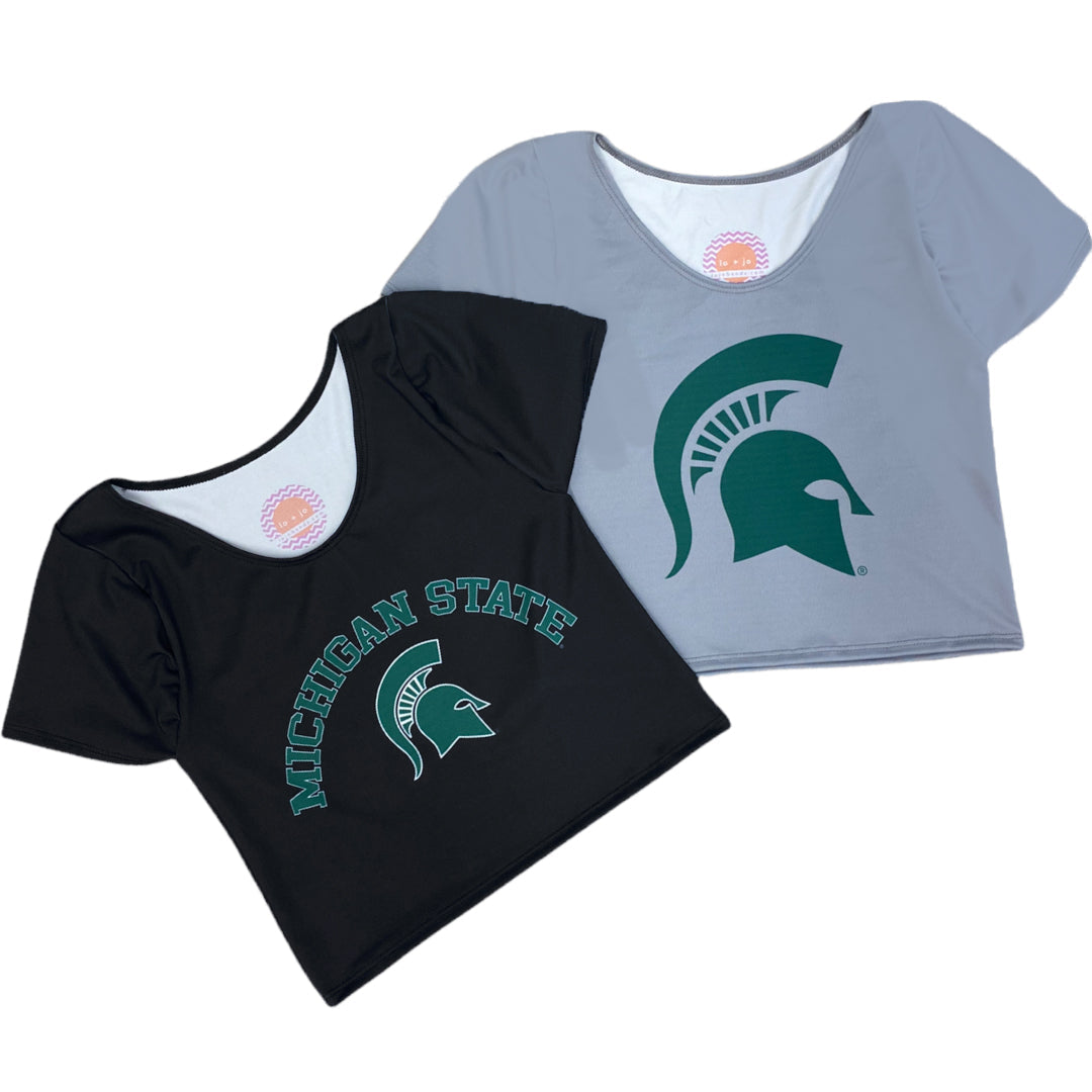 Michigan State Black Babydoll Tee | lojobands 3