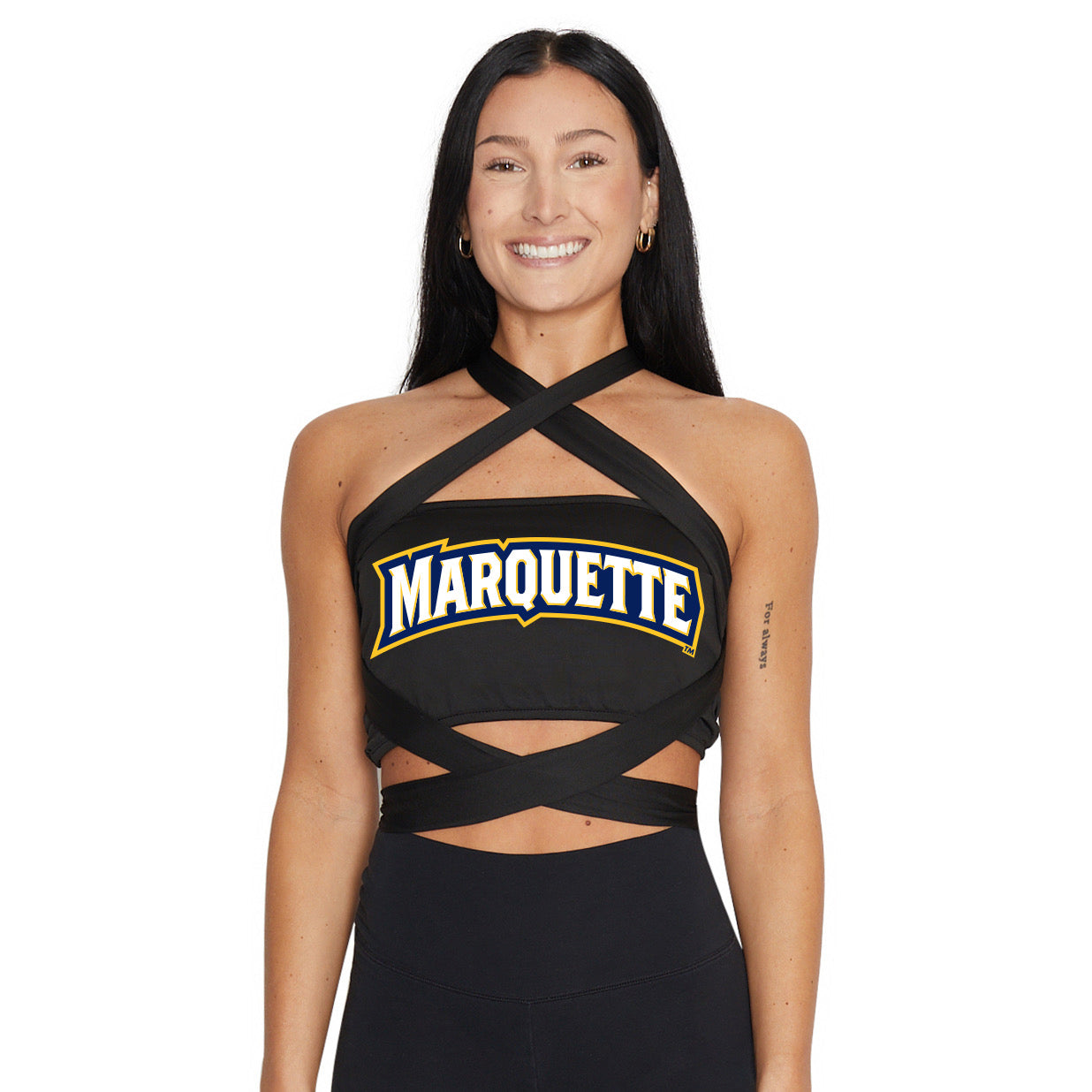 Marquette Black Multi Way Bandeau Top | lojobands