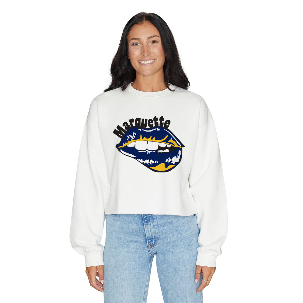 Marquette Lips Crewneck | lojobands