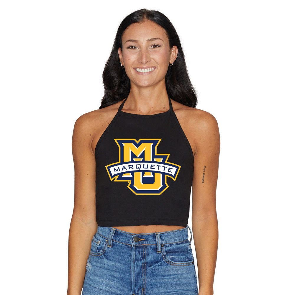 Marquette Black Halter Top | lojobands