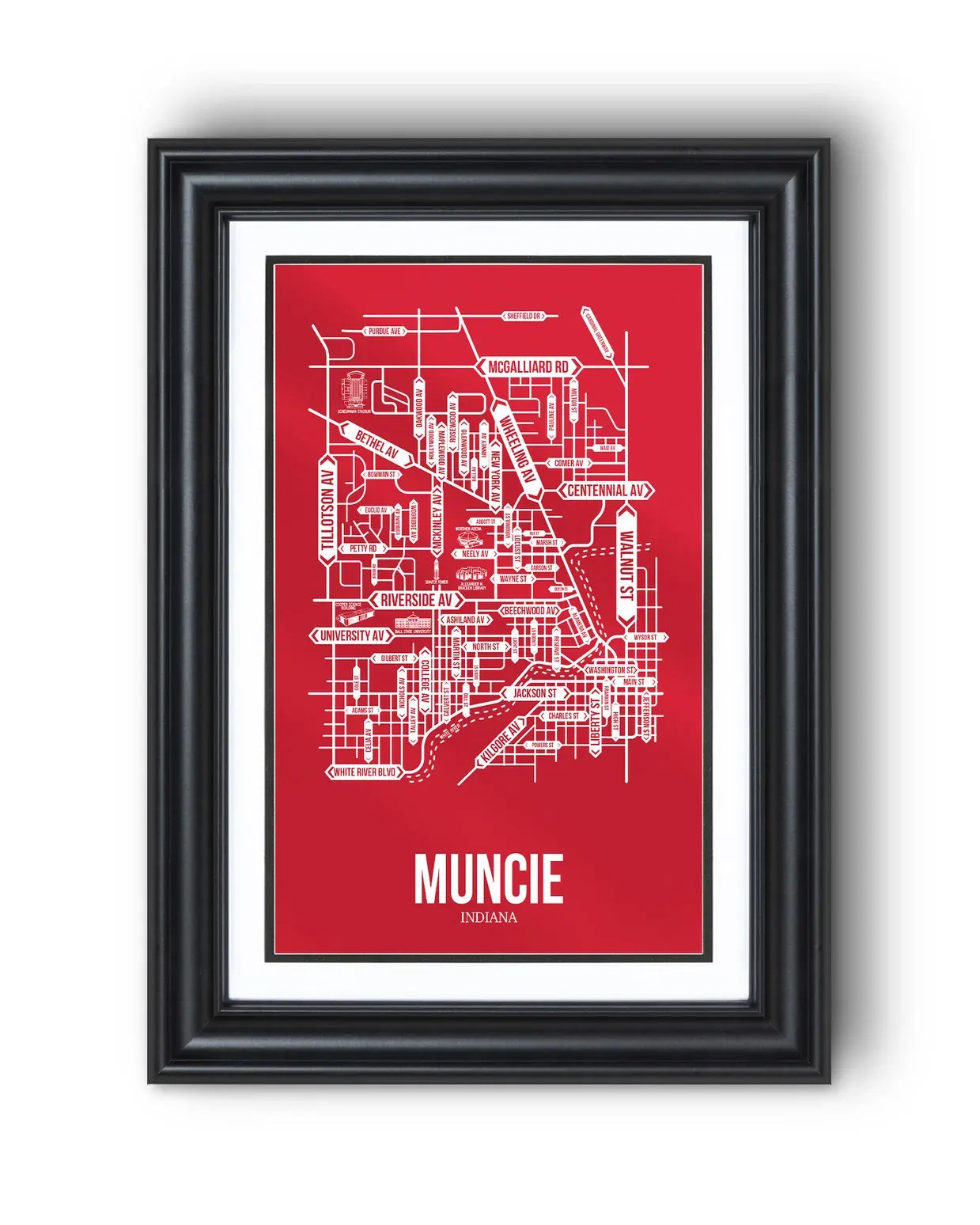 Muncie, Indiana street map 13