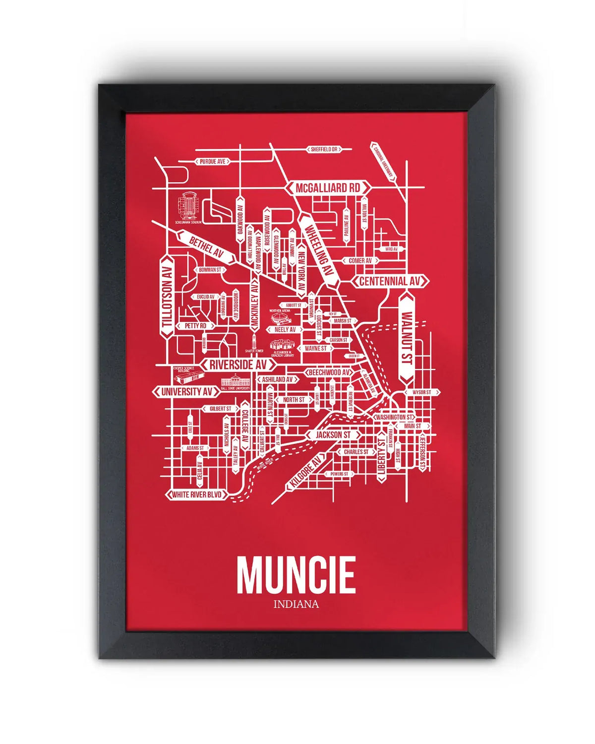 Muncie, Indiana street map 10