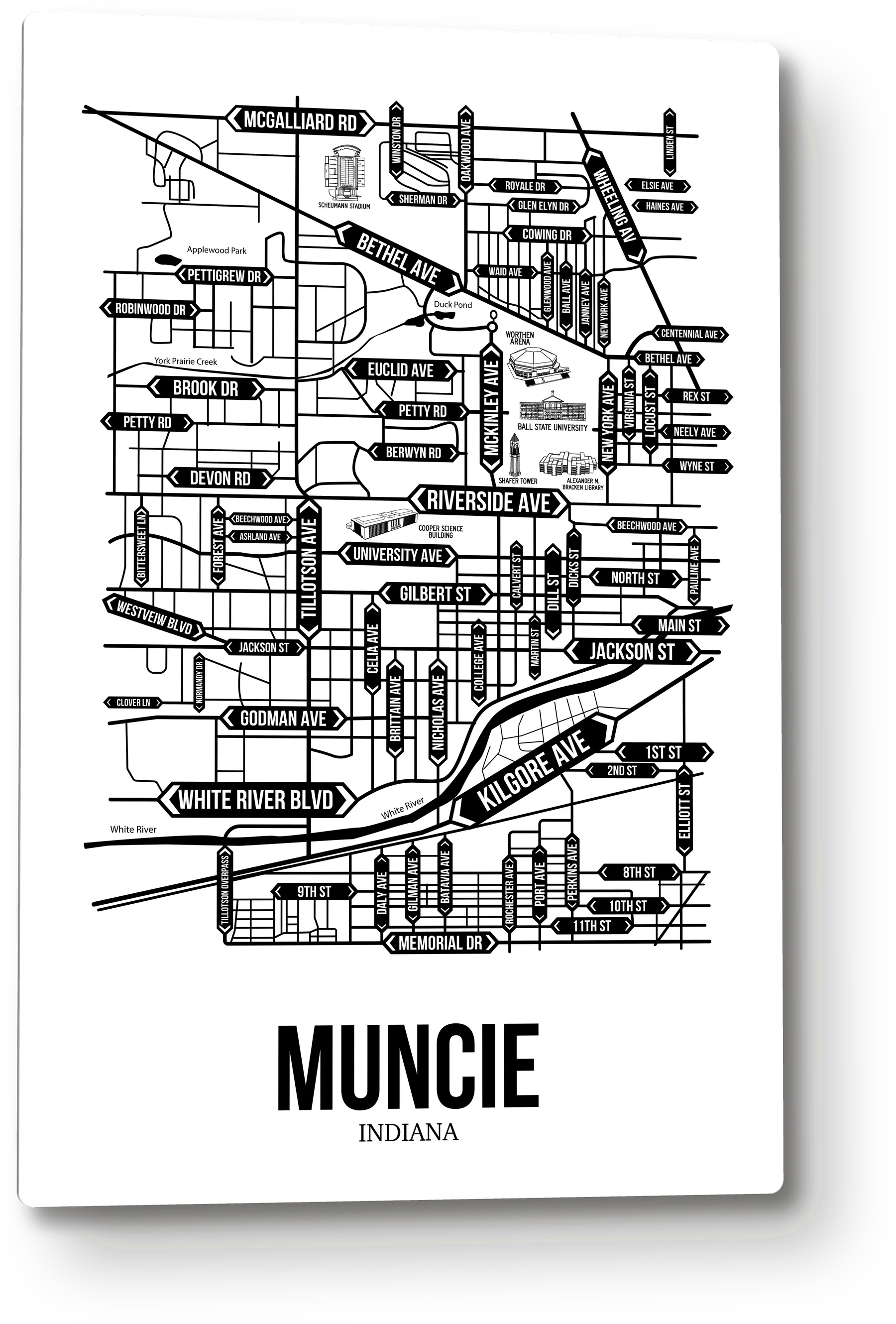 Muncie, Indiana street map 8