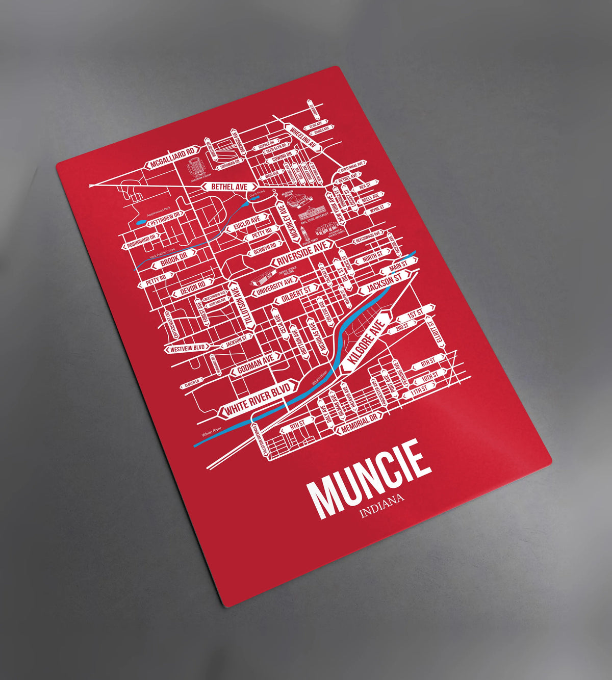 Muncie, Indiana street map 2