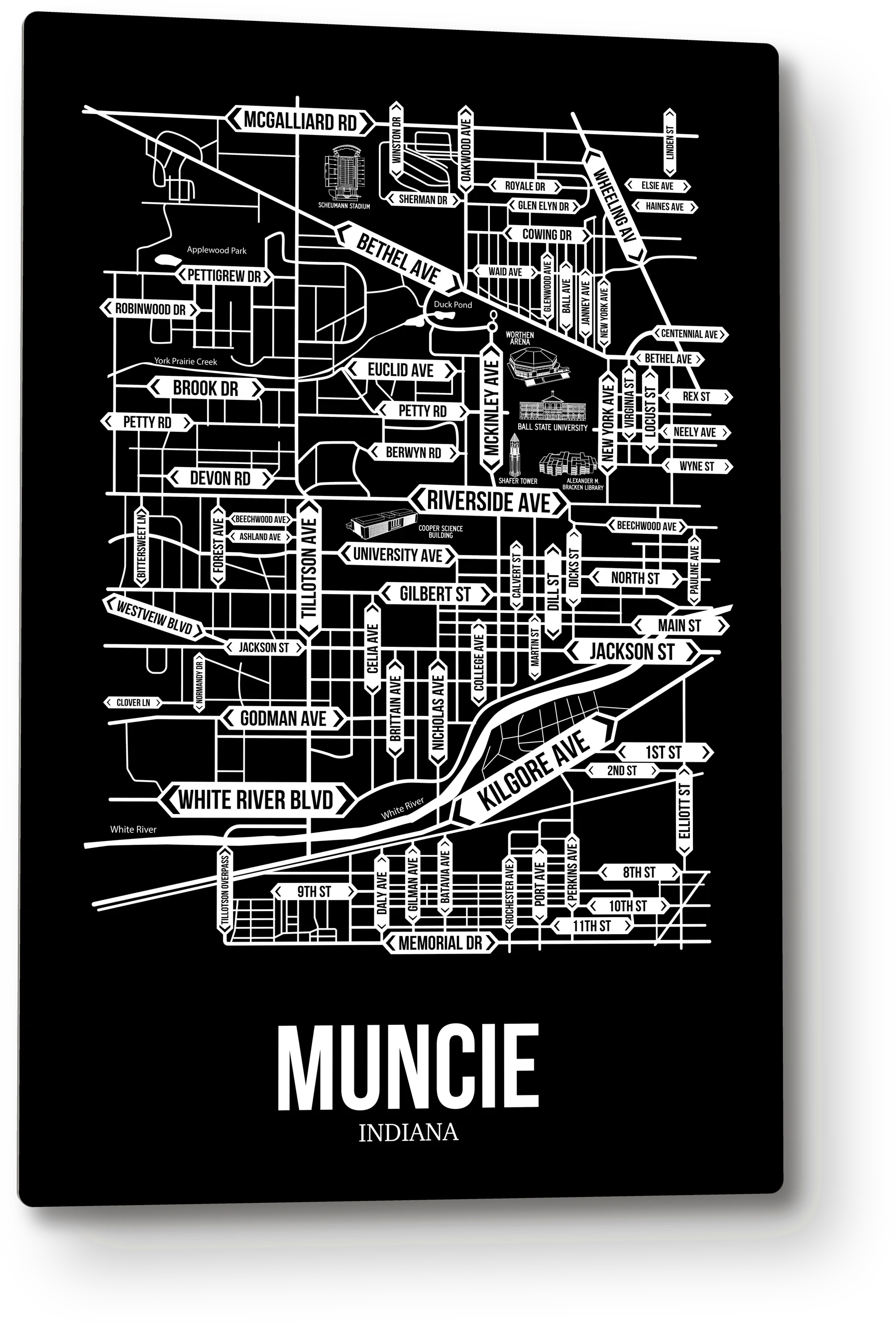 Muncie, Indiana street map 9