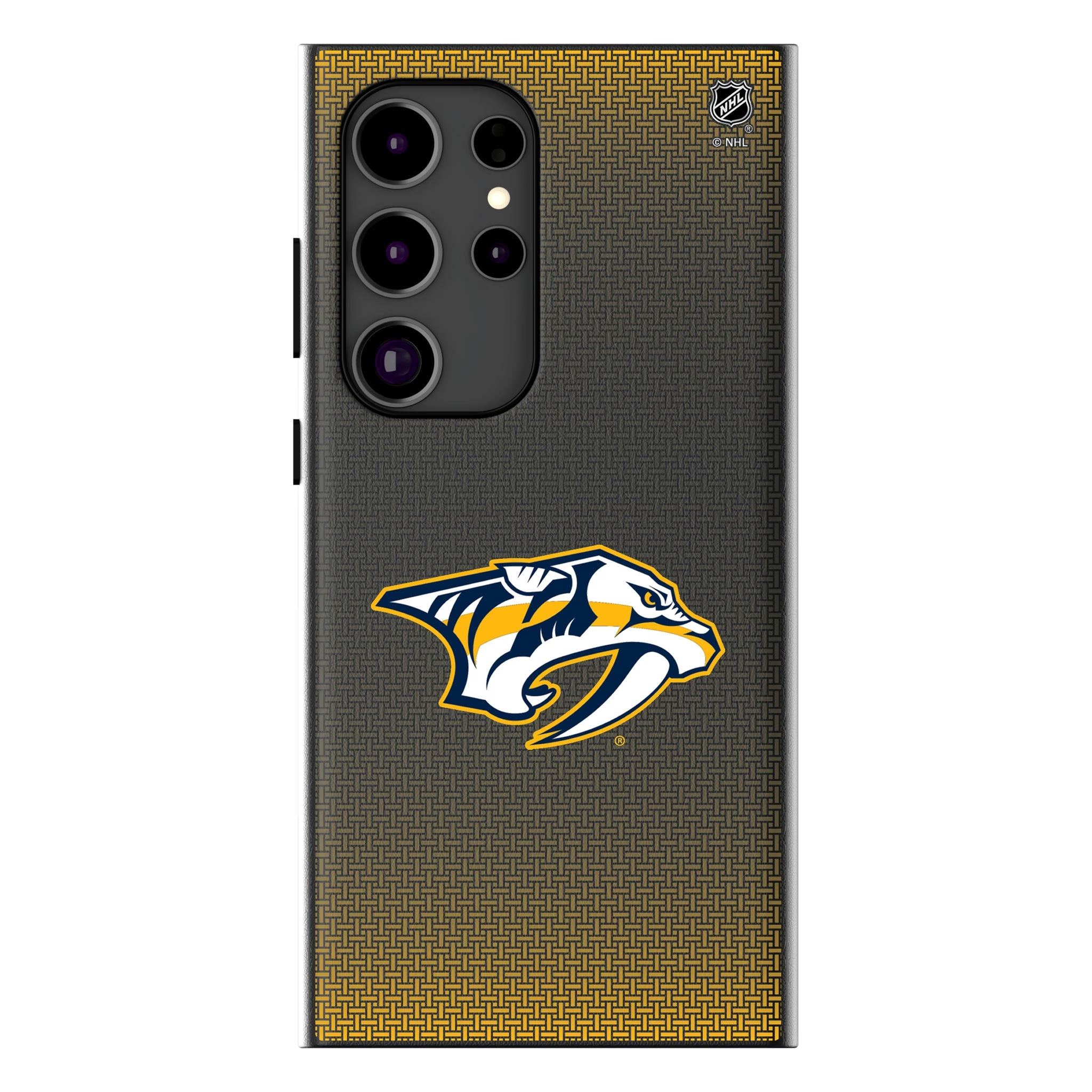 Nashville Predators Linen MagSafe Compatible Phone Case for Samsung Galaxy 12
