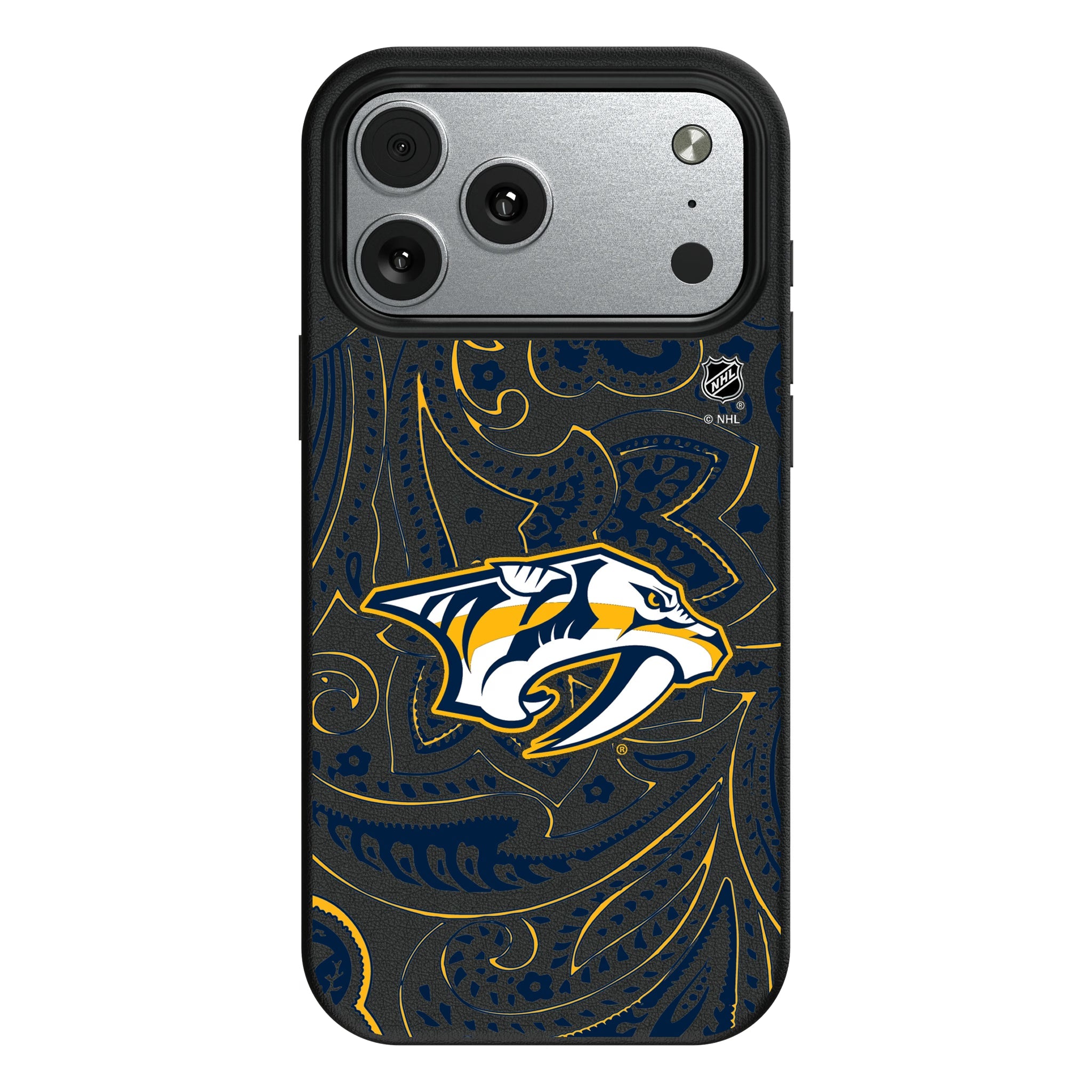 Nashville Predators Paisley MagSafe Compatible Phone Case for Apple iPhone 10