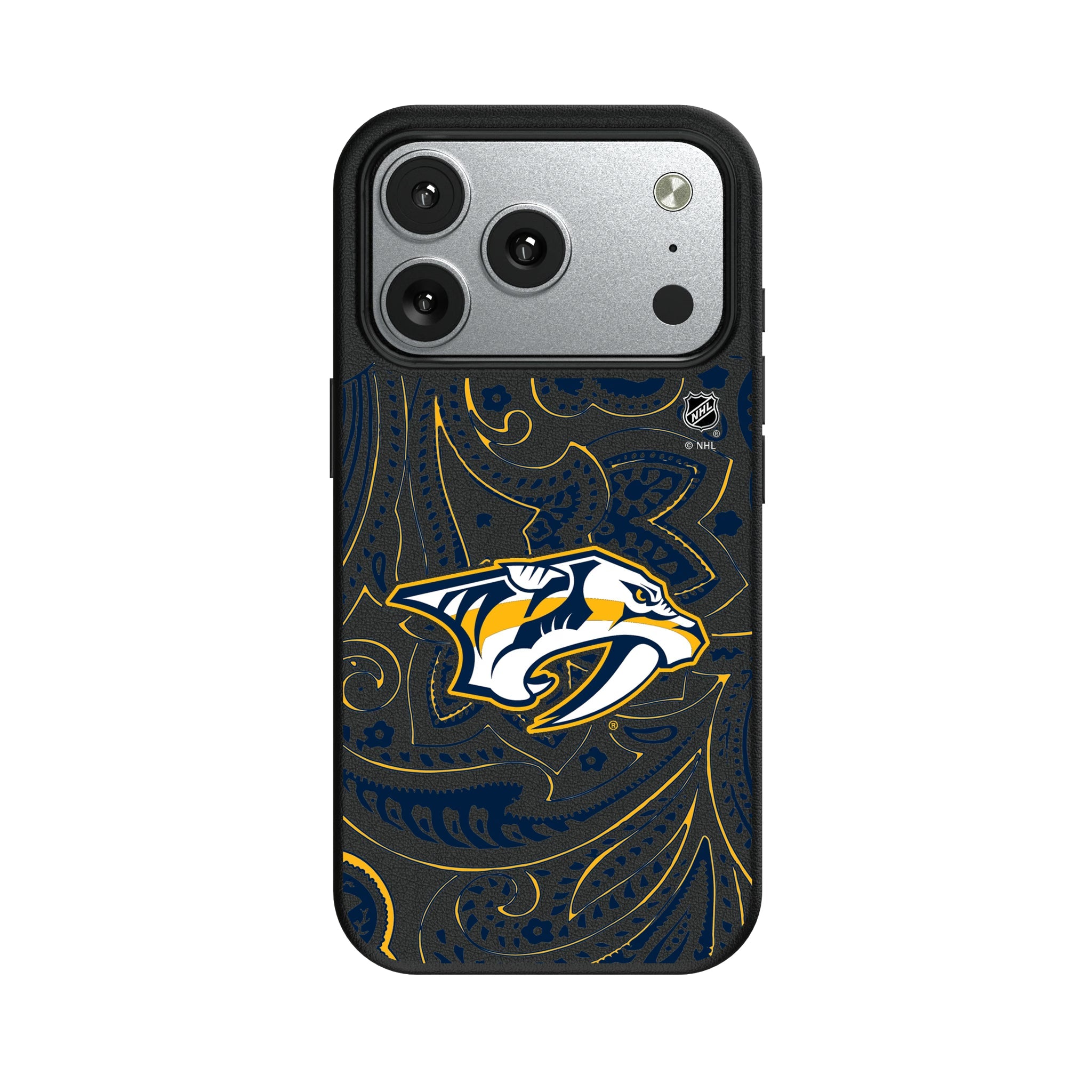 Nashville Predators Paisley MagSafe Compatible Phone Case for Apple iPhone 9