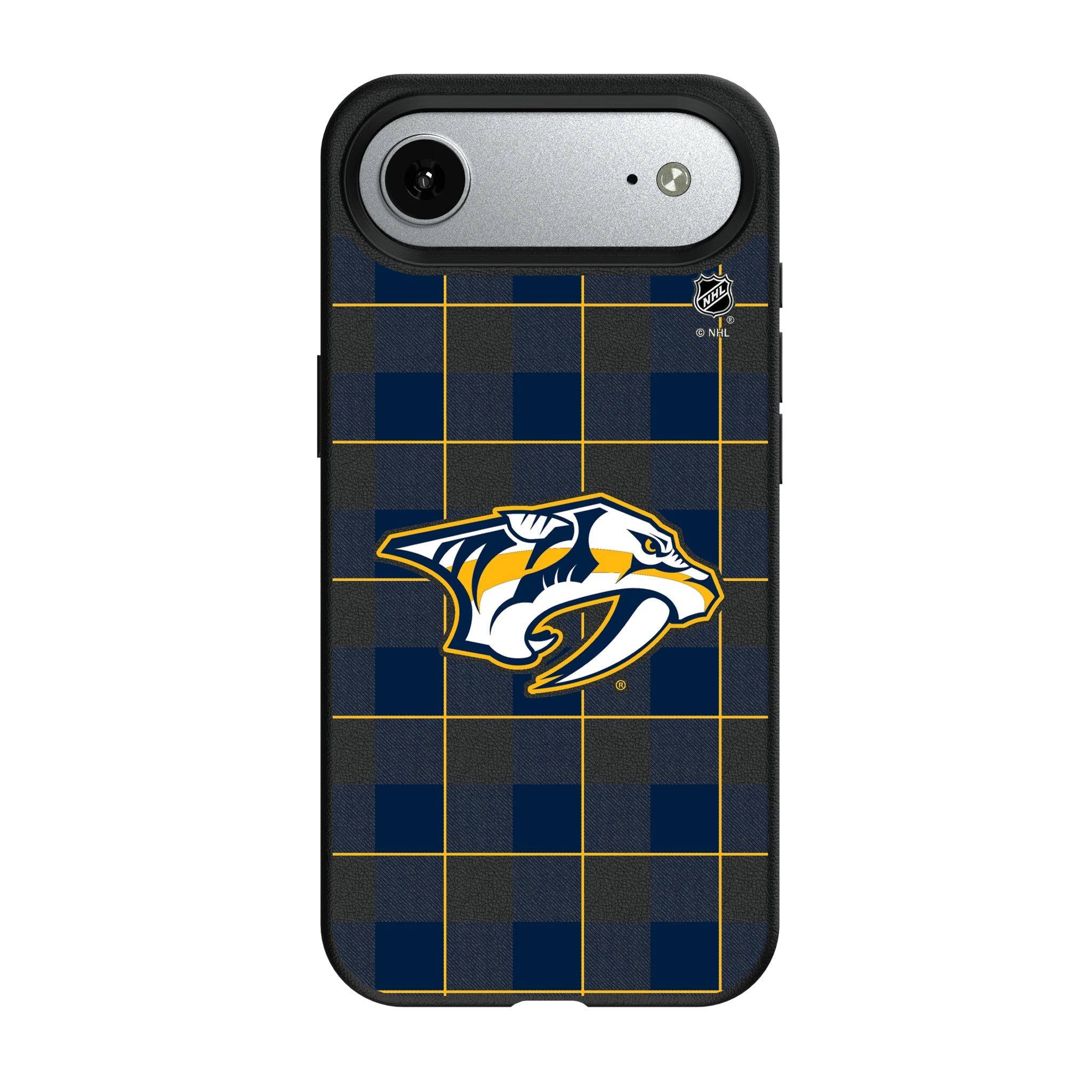 Nashville Predators Plaid MagSafe Compatible Phone Case for Apple iPhone 8