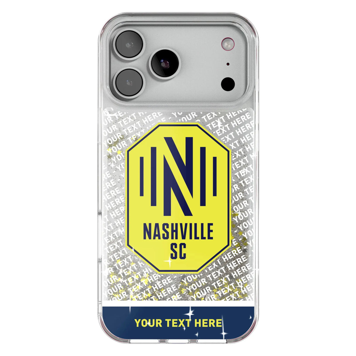 Nashville SC Personalized EndZone Plus Glitter Phone Case for Apple iPhone 19
