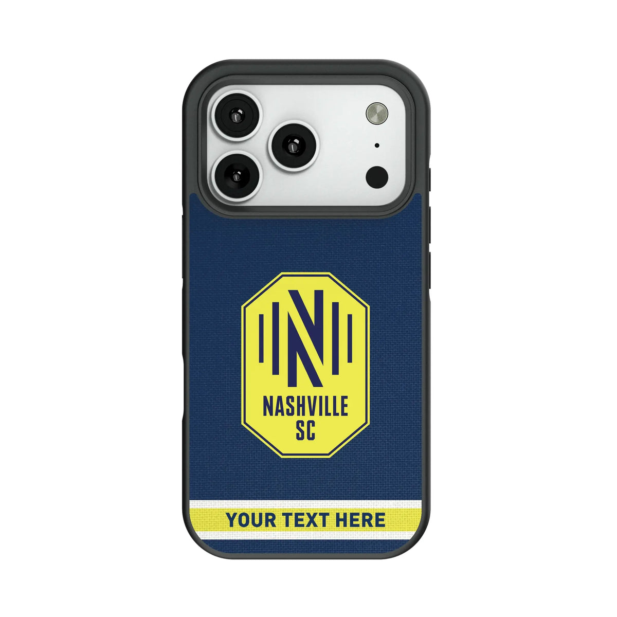Nashville SC Personalized Stripe Bump Phone Case for Apple iPhone 14