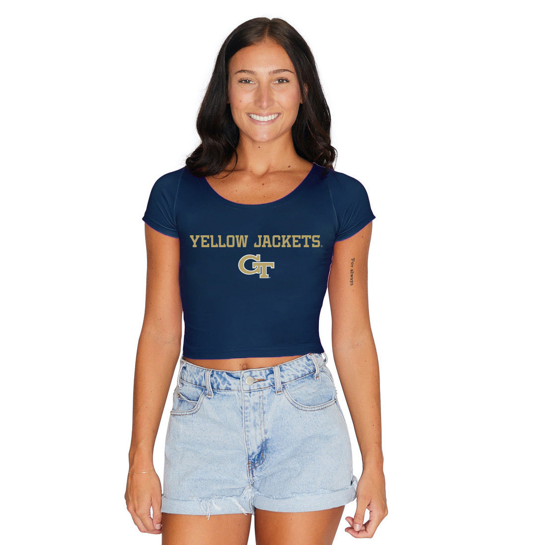 Georgia Tech Navy Babydoll Tee | lojobands