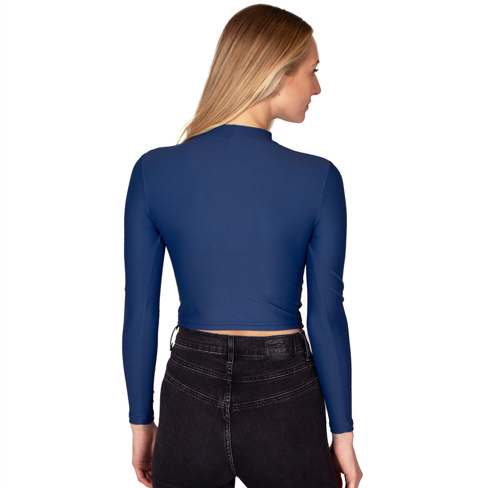 University of Michigan Navy Mock Neck Top | lojobands 2