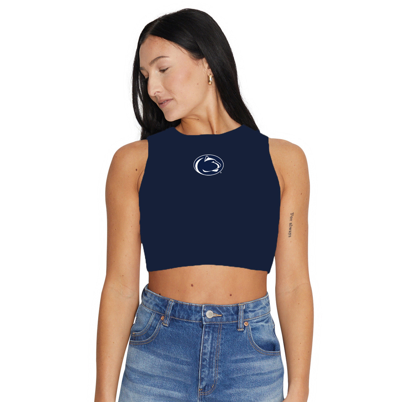Penn State Navy Touchdown Ribbed Tank | lojobands