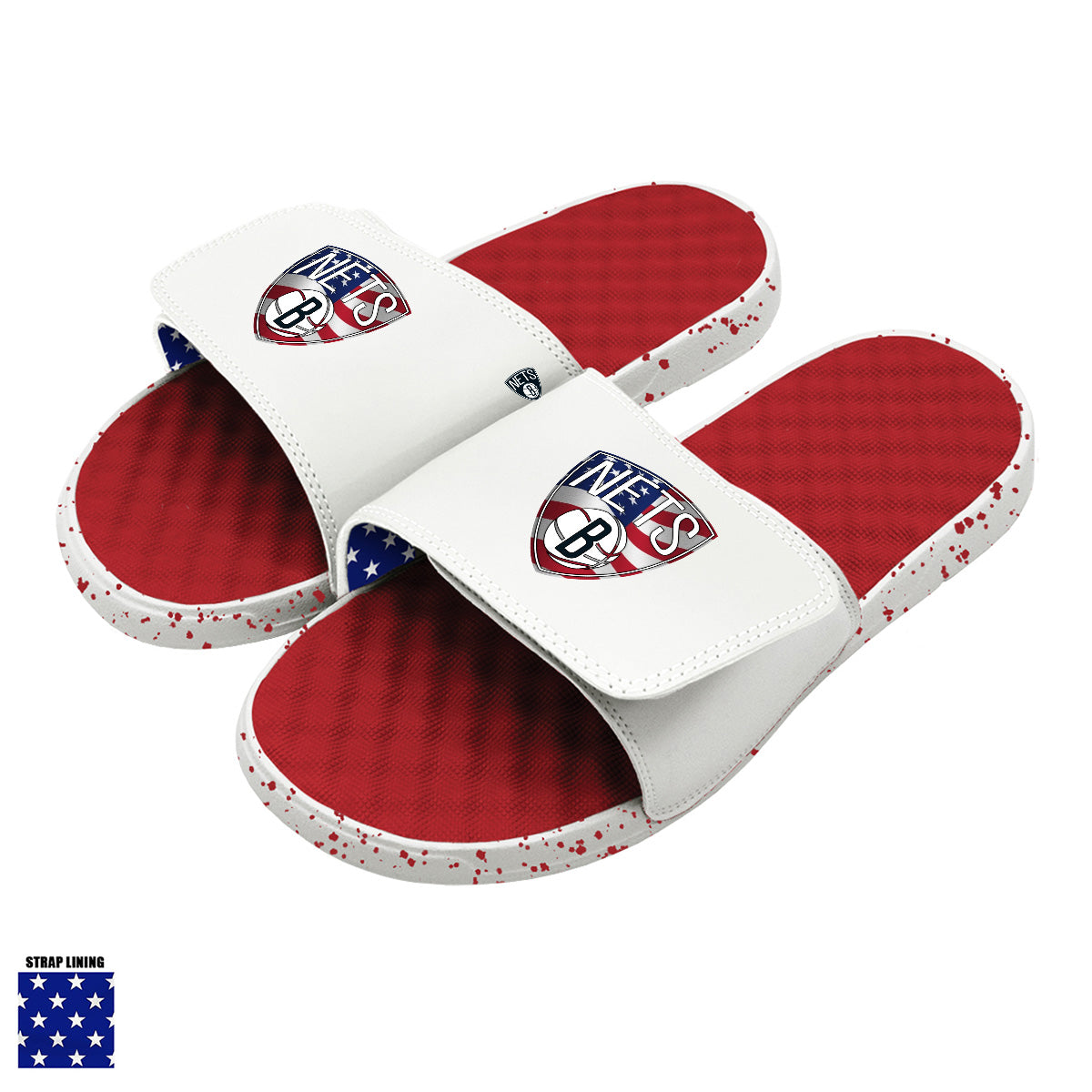 Brooklyn Nets Red Americana Slides 1