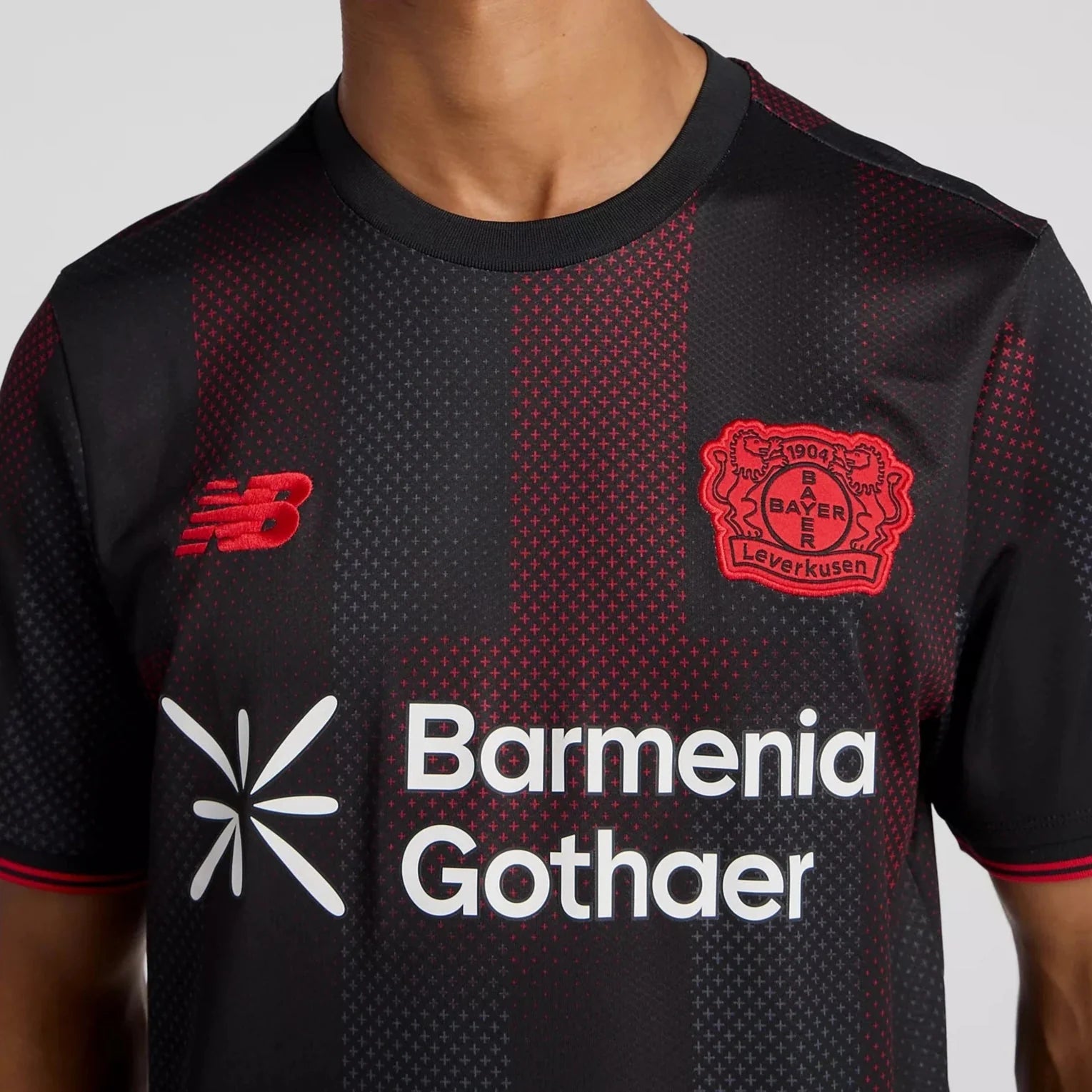New Balance 2025-26 Bayer Leverkusen Men's Stadium Home Soccer Jersey 4