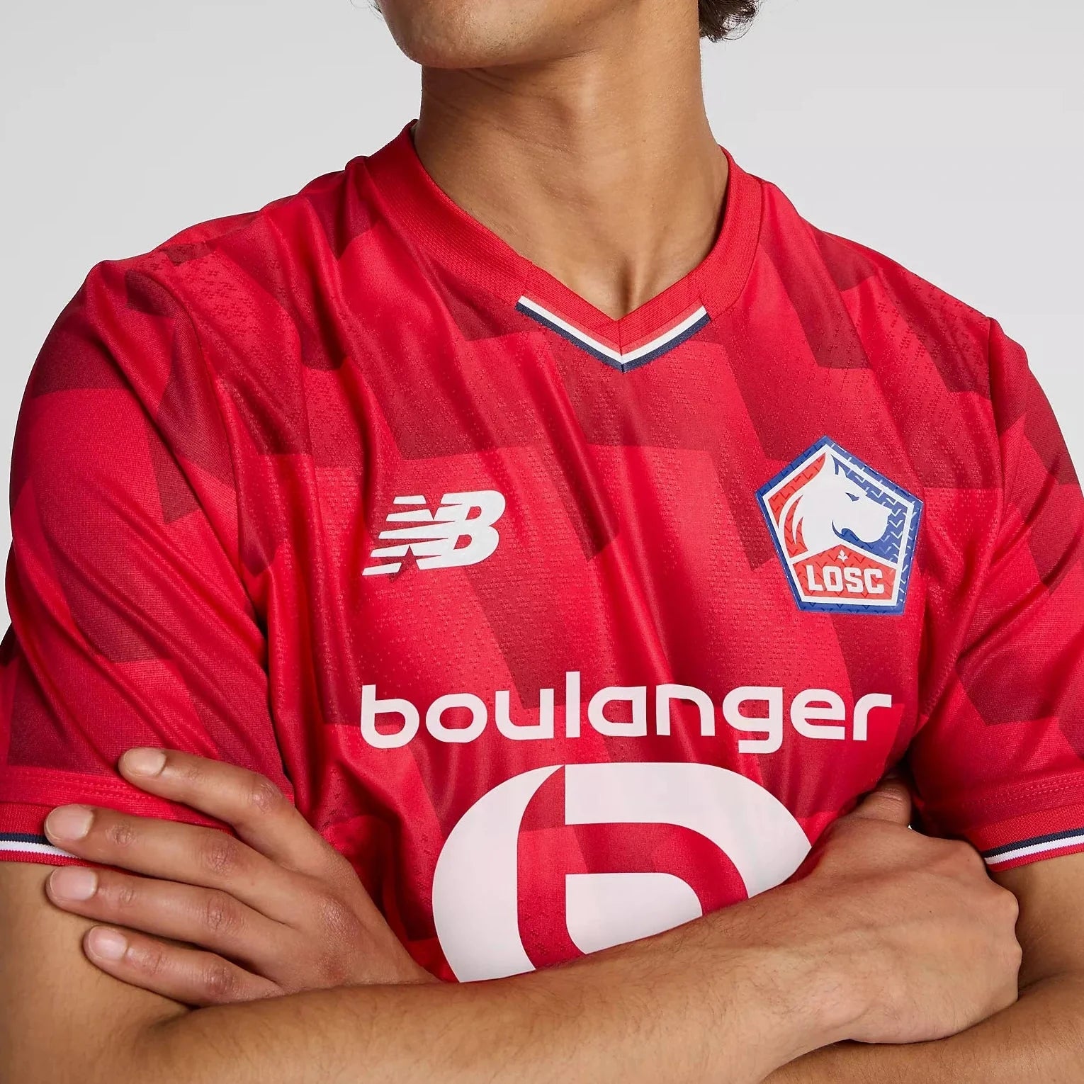 New Balance 2025-26 Lille Men's Authentic Home Soccer Jersey 4