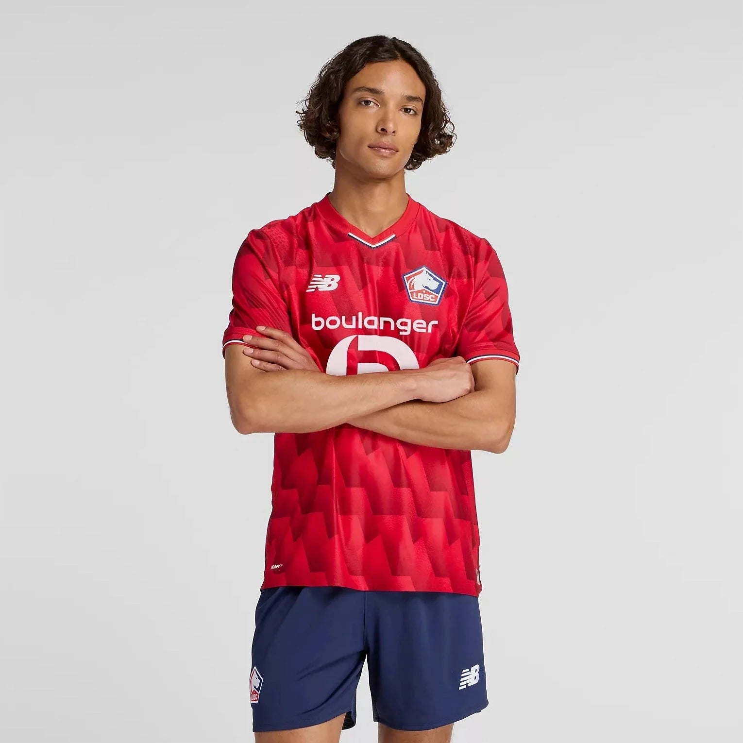 New Balance 2025-26 Lille Men's Authentic Home Soccer Jersey 1