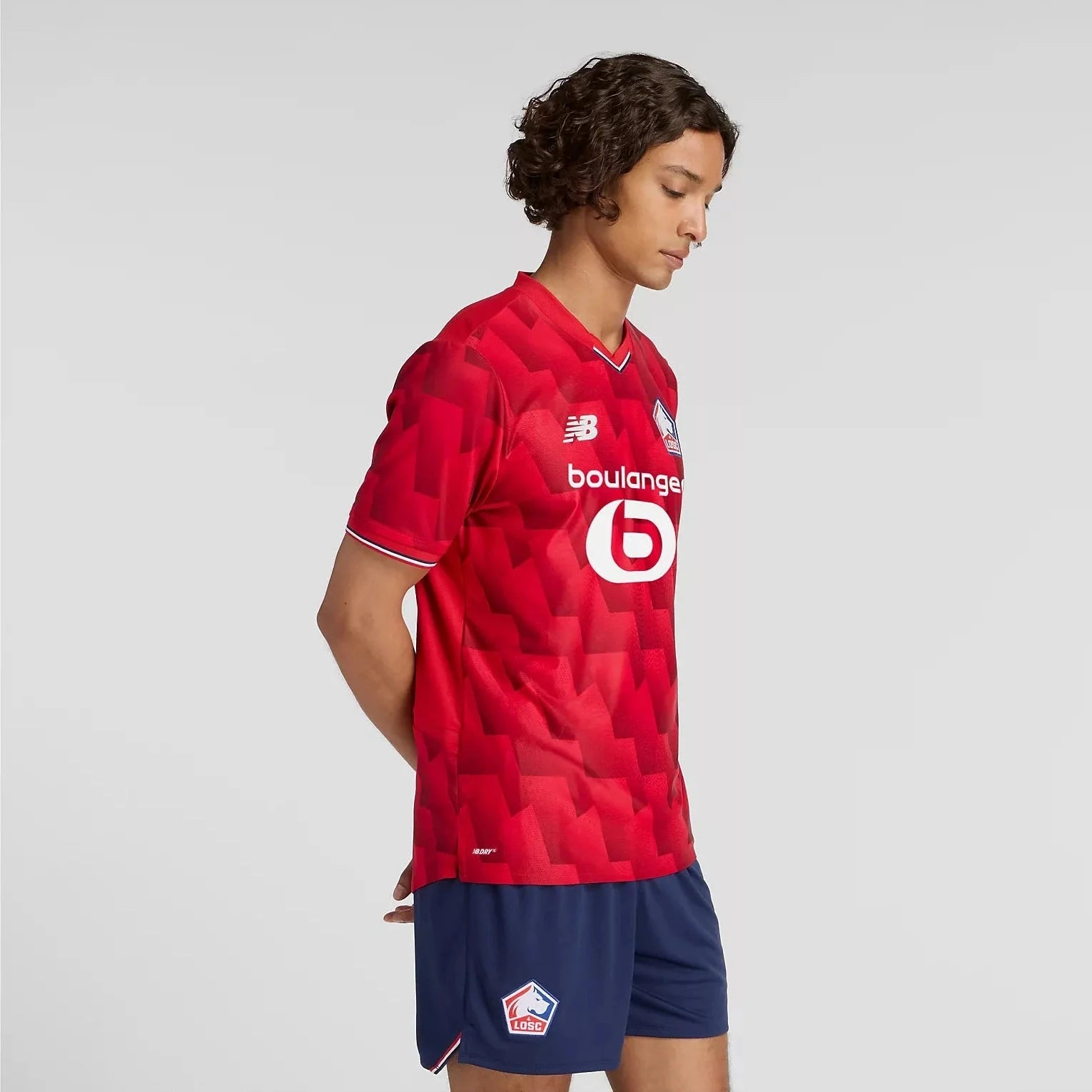 New Balance 2025-26 Lille Men's Authentic Home Soccer Jersey 2