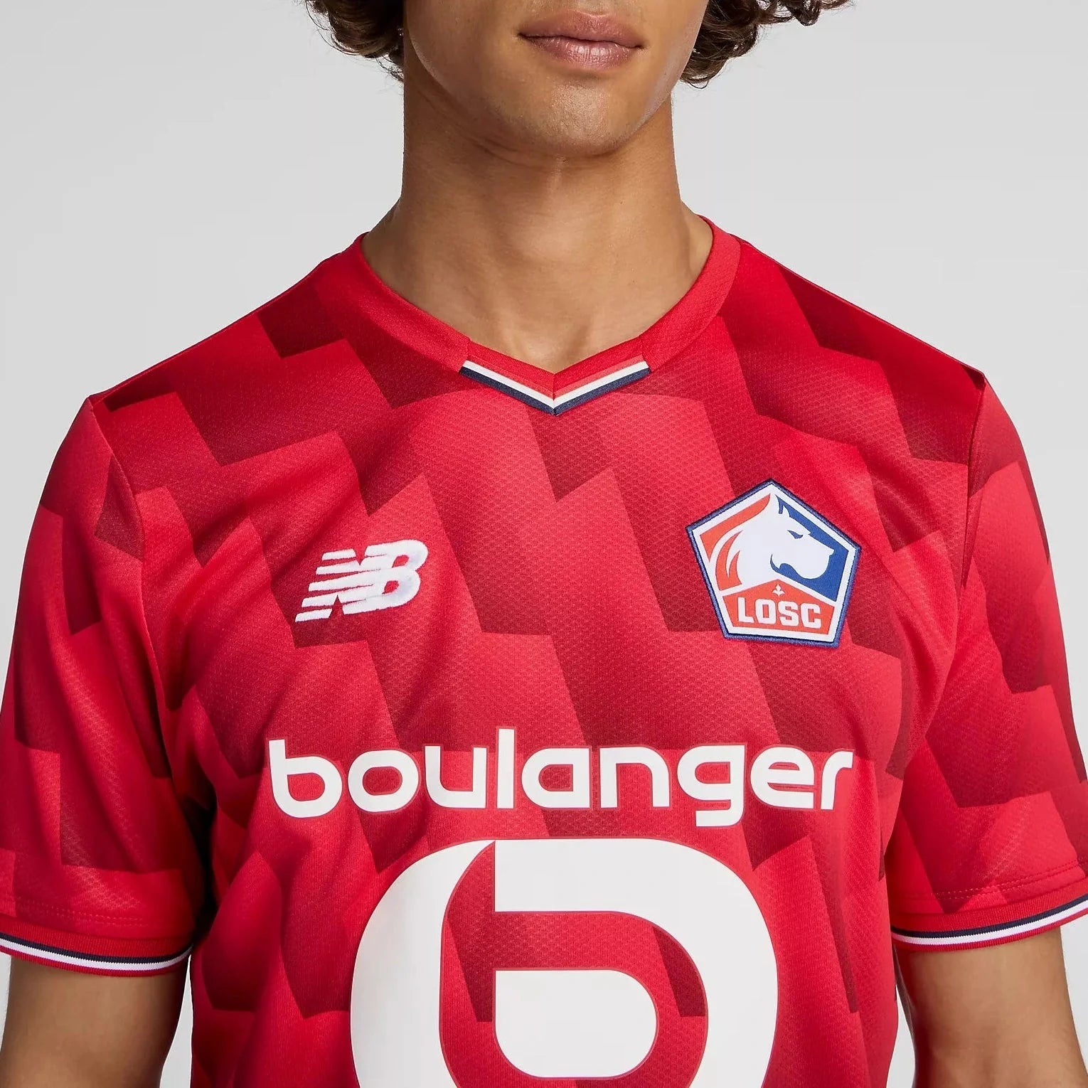 New Balance 2025-26 Lille Men's Stadium Home Soccer Jersey 4